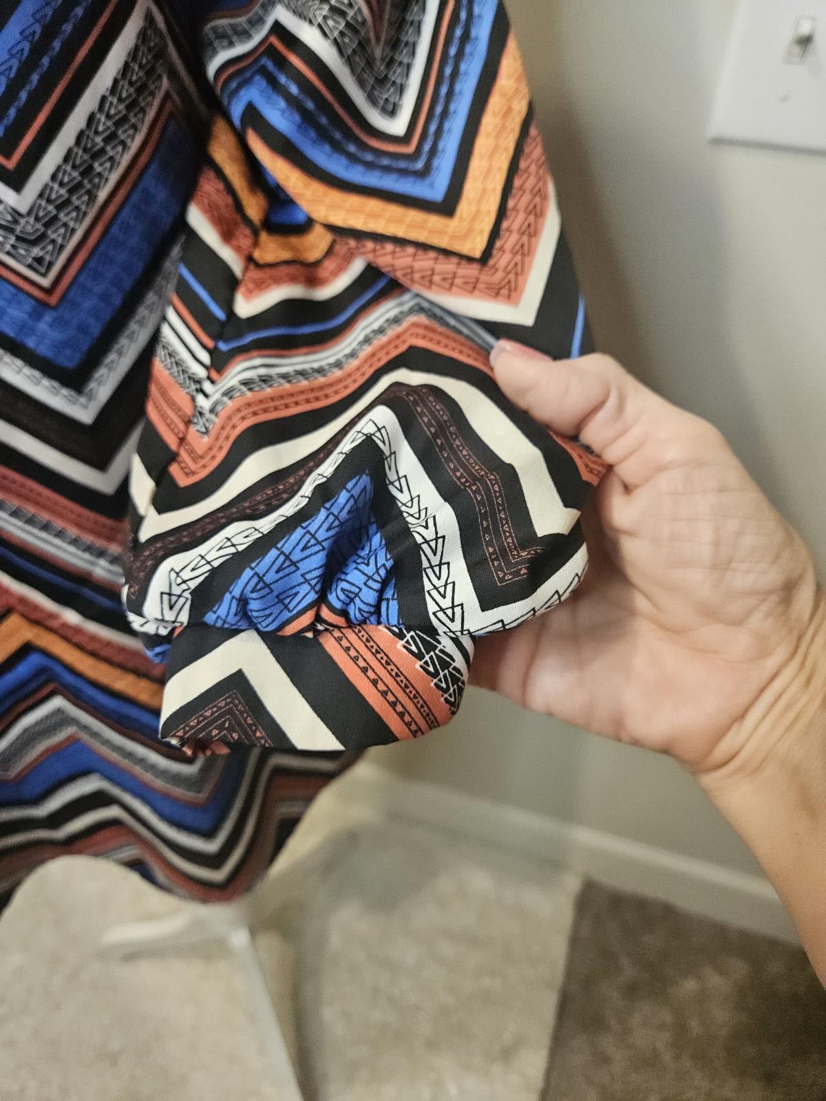Almost Famous Stylish Chevron Print Dress - Vibrant Patterns #423 Size S / US 4 / IT 40 - 4 Thumbnail