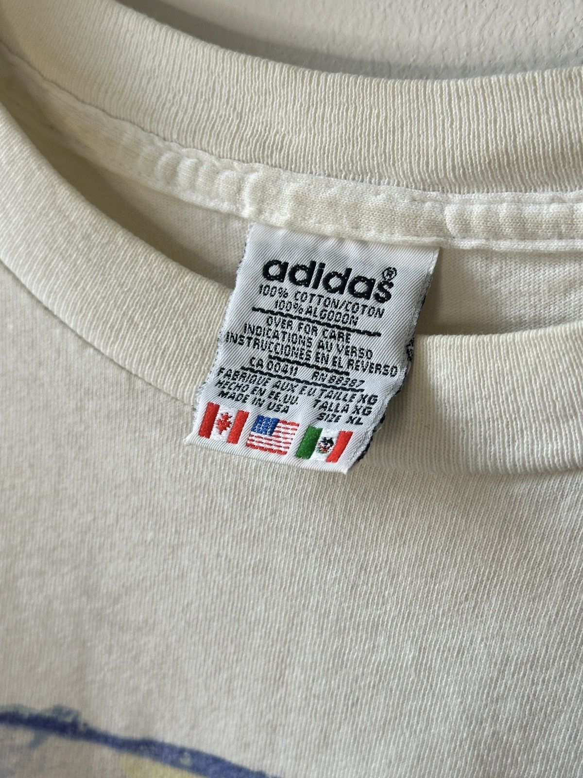 Adidas Vintage 90s Adidas Training Camp T-Shirt - Boxy Fit Size US XL / EU 56 / 4 - 3 Thumbnail
