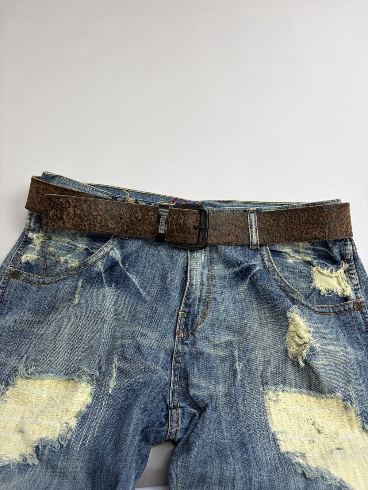 Hysteric Glamour Vintage Belt Y2K Rhinestones Punk Leather Belts size 32/36 Size 34 - 4 Thumbnail