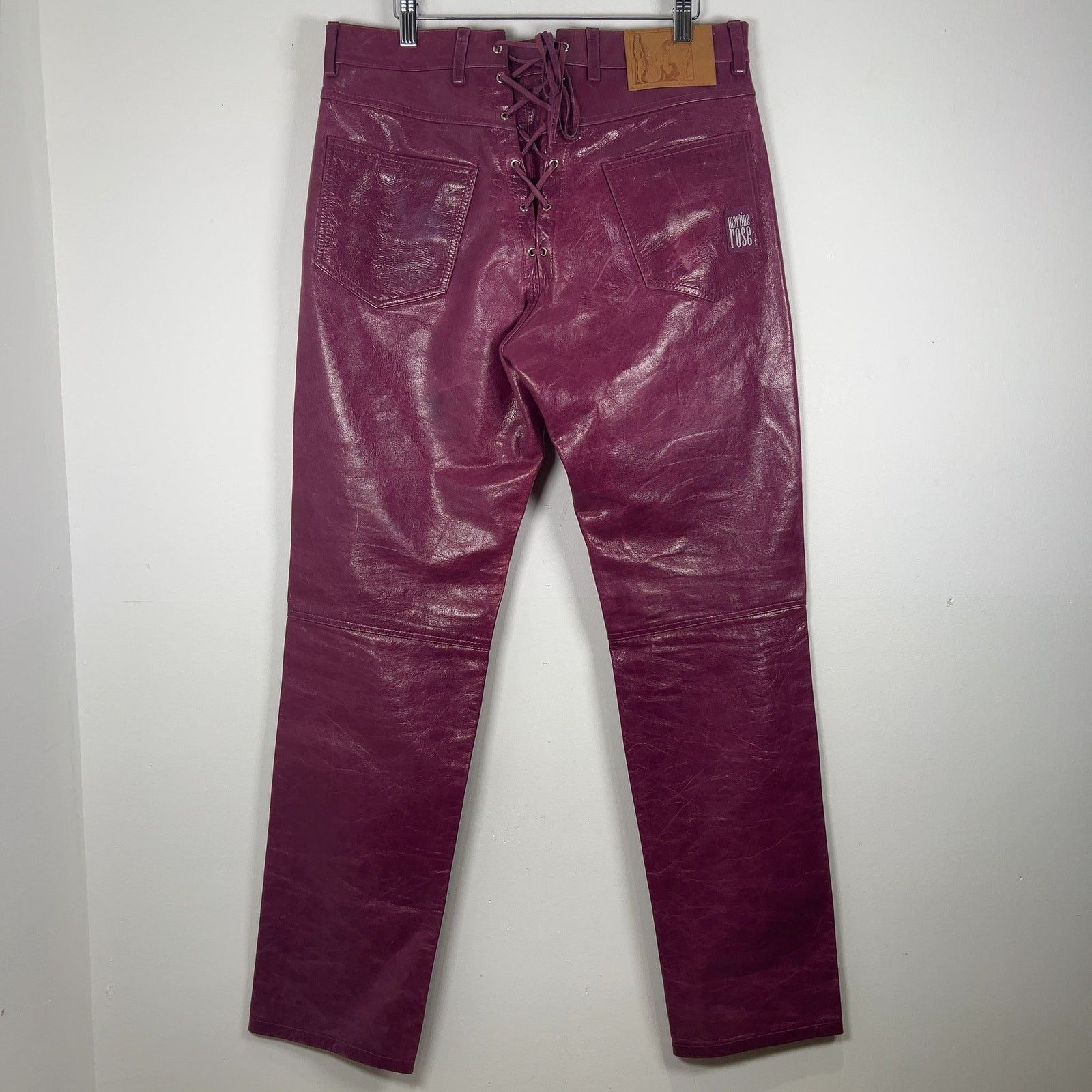 Martine Rose Martine Rose Leather Laced Pants Size US 32 / EU 48 - 4 Thumbnail