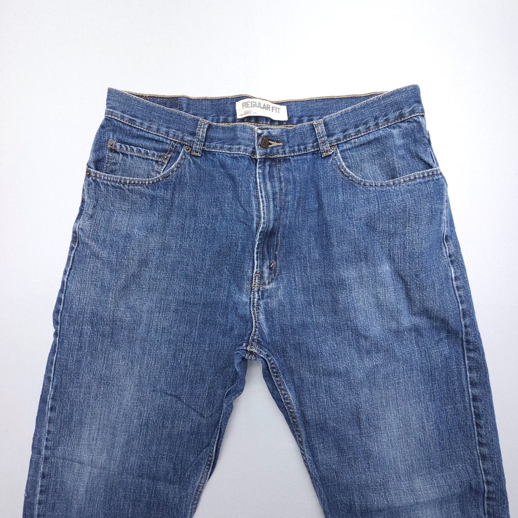 Levi's VINTAGE Levi's 505 Jeans Mens 36 x 32 Dark Fade Straight Regular Denim 5-Pocket 2000s Size US 36 / EU 52 - 5 Thumbnail