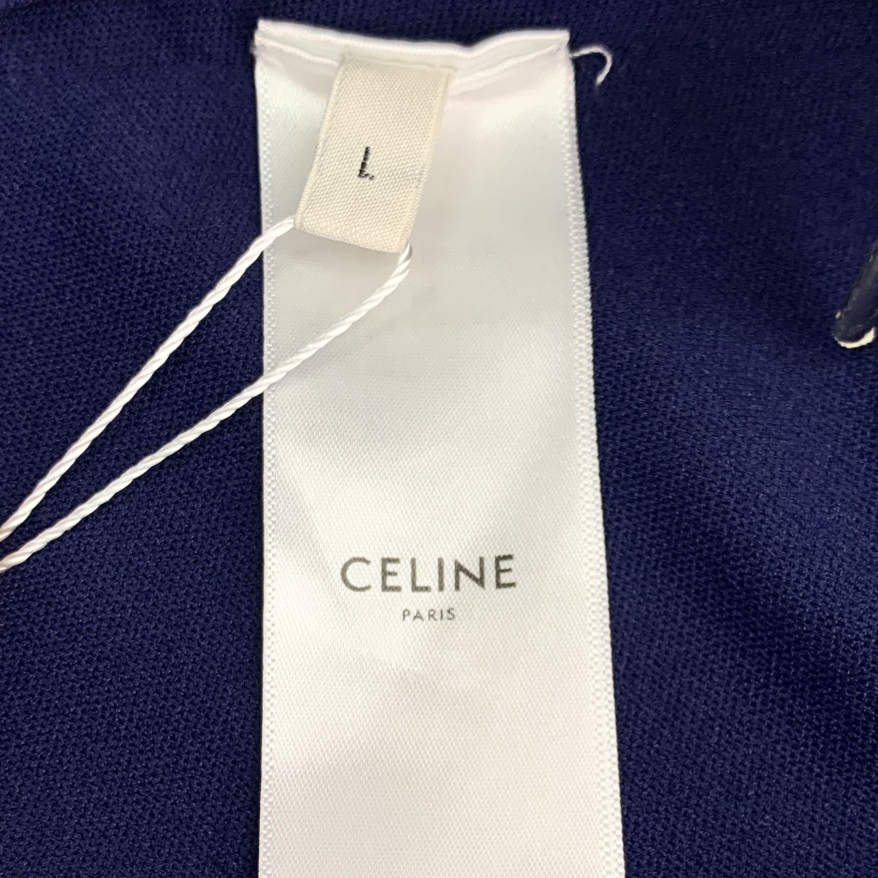 Celine Celine Drawstring Pants – TStriped Navy (Size L) Size 26" / US 2 / IT 38 - 3 Thumbnail
