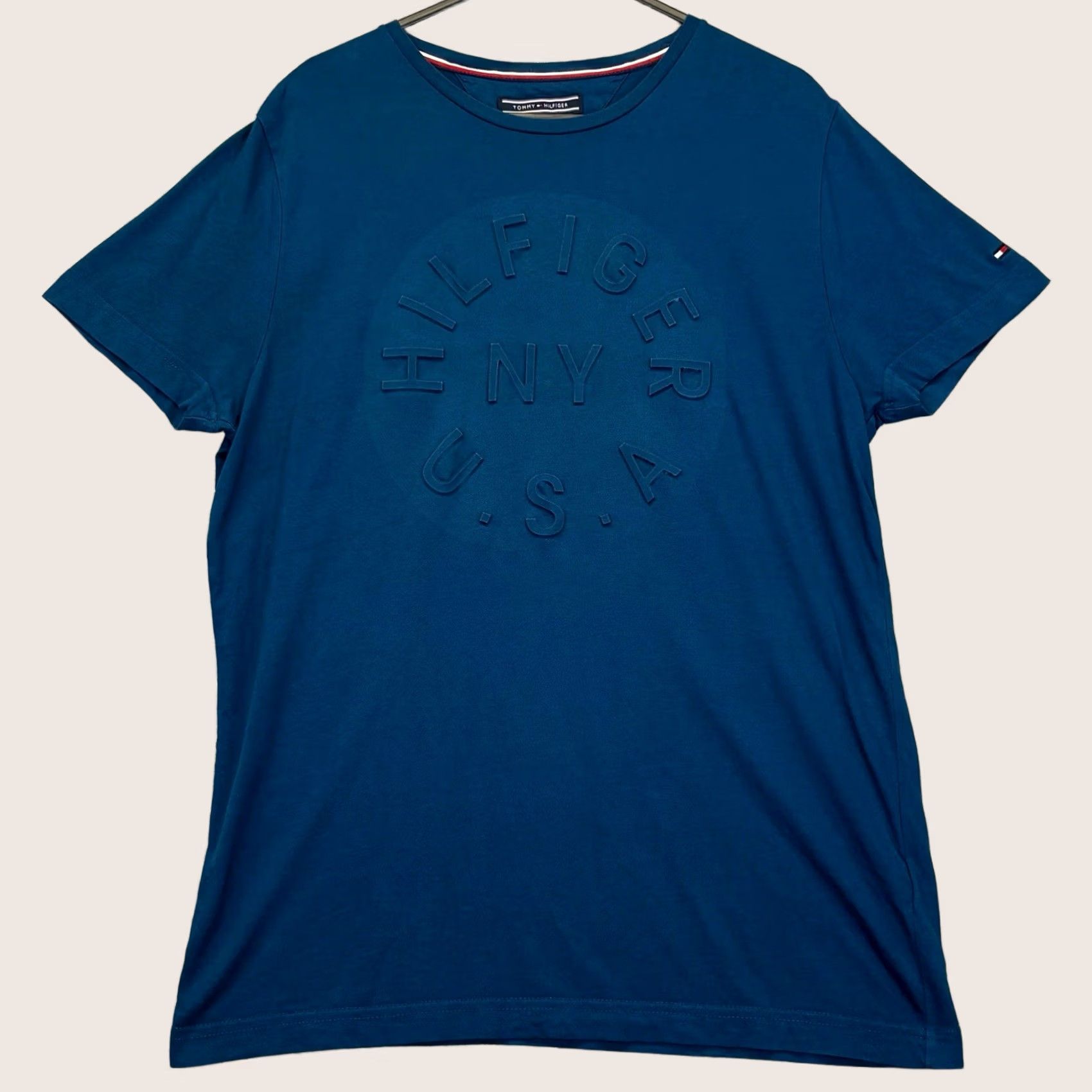 Tommy Hilfiger Tommy Hilfiger Shirt Mens M Organic Cotton Blue Crew Neck Top Used Size US M / EU 48-50 / 2 - 1 Thumbnail