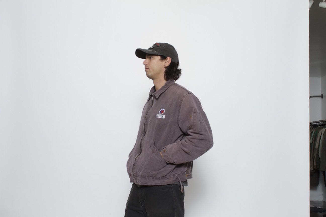 Vintage PURPLE COTTON CANVAS WORKWEAR JACKET BY MATCO TOOLS Size US L / EU 52-54 / 3 - 4 Thumbnail
