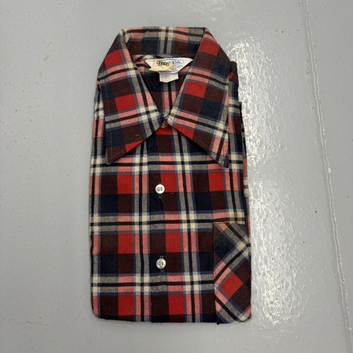 Other NOS Vintage 70s Prest-Rite Red Plaid Cotton Flannel Shirt Size US L / EU 52-54 / 3 - 1 Thumbnail