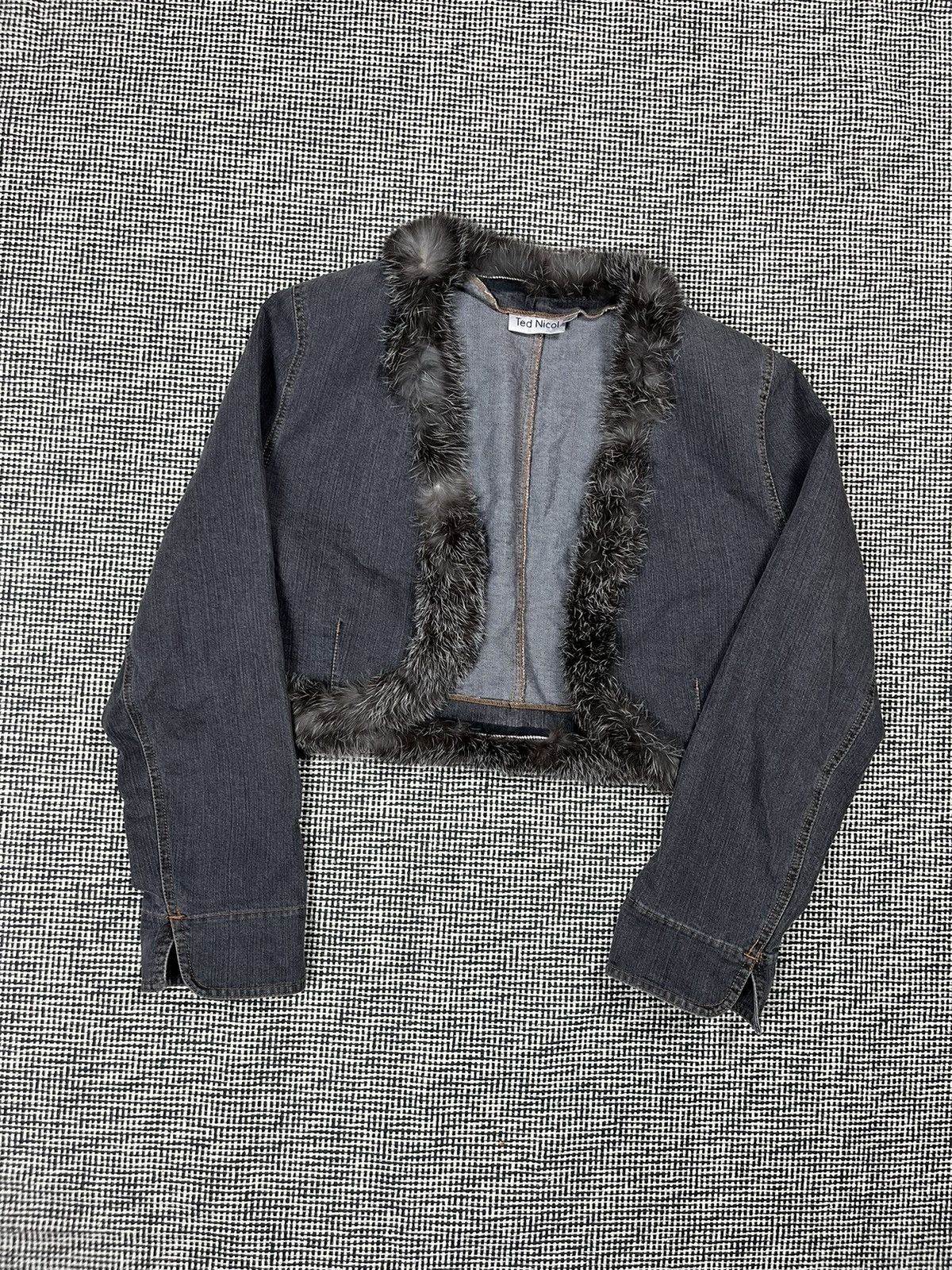 Hysteric Glamour × If Six Was Nine cropped faux fur lined denim jacket avant garde Japanese Size M / US 6-8 / IT 42-44 - 2 Thumbnail