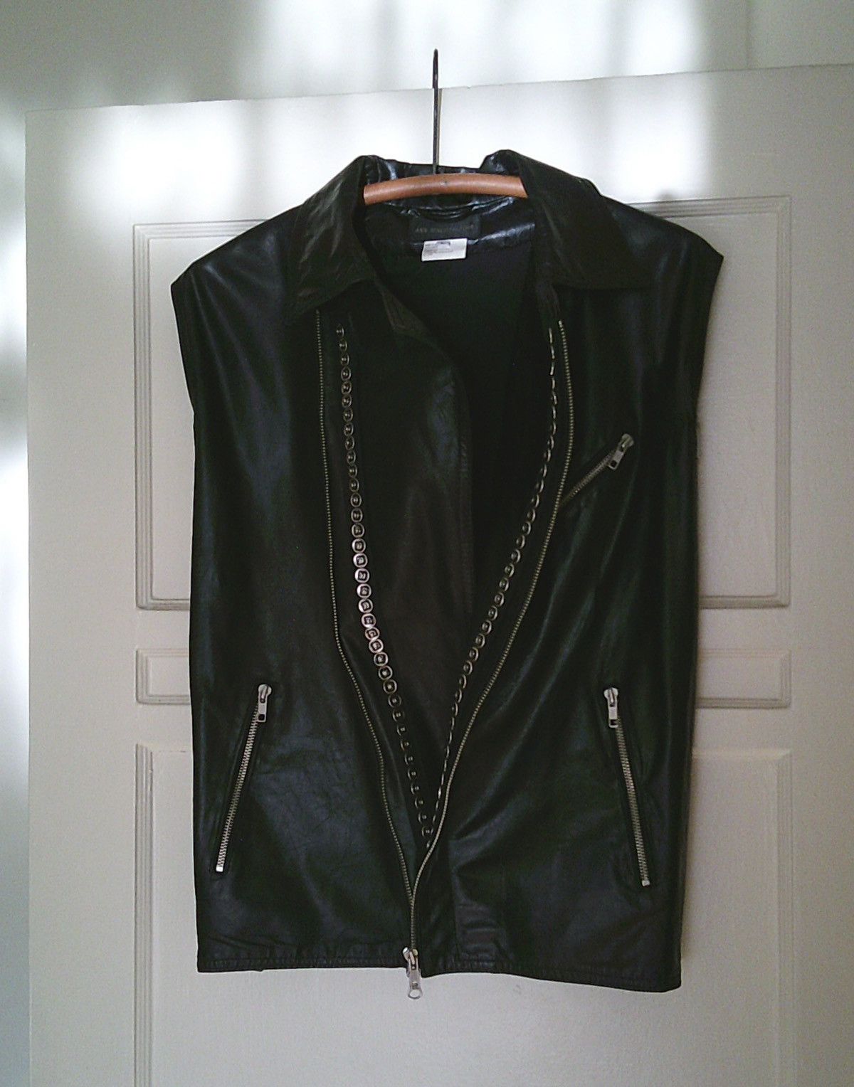 Ann Demeulemeester SS2001 Calf Leather Biker Modular Vest Size US L / EU 52-54 / 3 - 1 Thumbnail