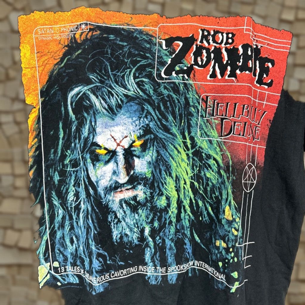 Vintage VINTAGE Rob Zombie Hellbilly Deluxe Graphic Tee Black Large Mens Size US L / EU 52-54 / 3 - 1 Thumbnail