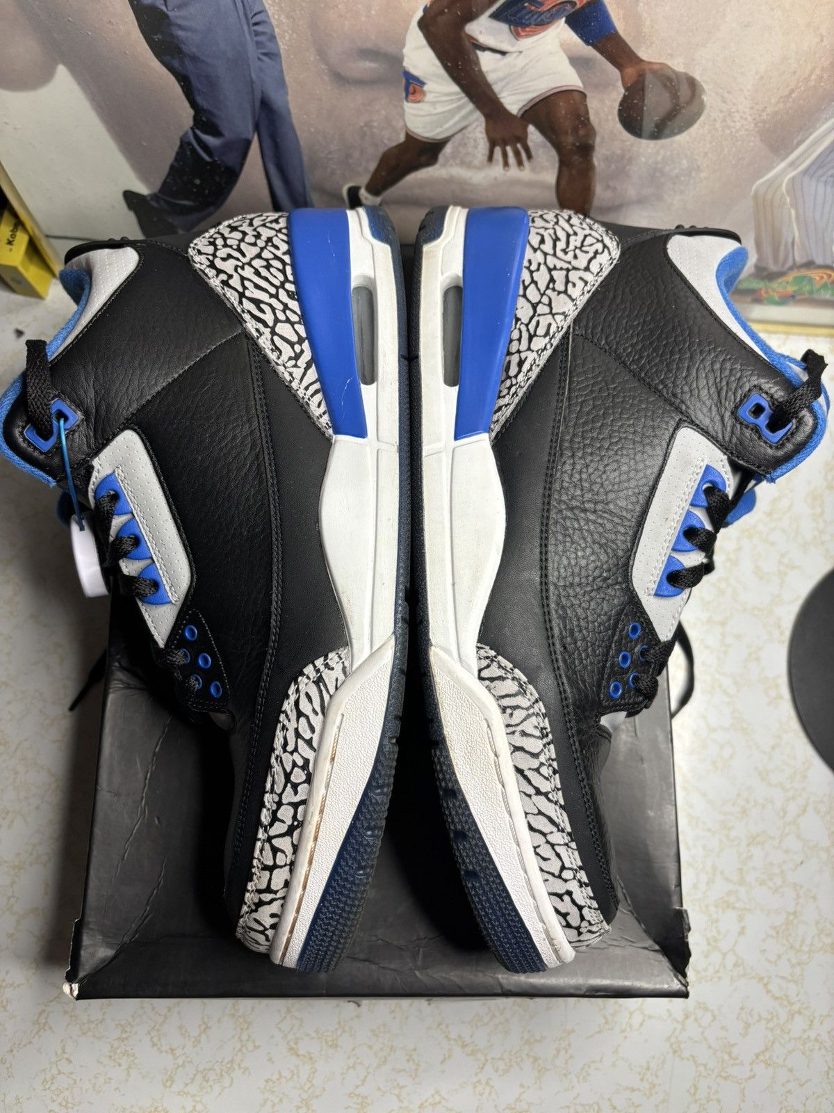 Jordan Brand Jordan Retro 3 ‘sport blue’ Size US 12 / EU 45 - 4 Thumbnail