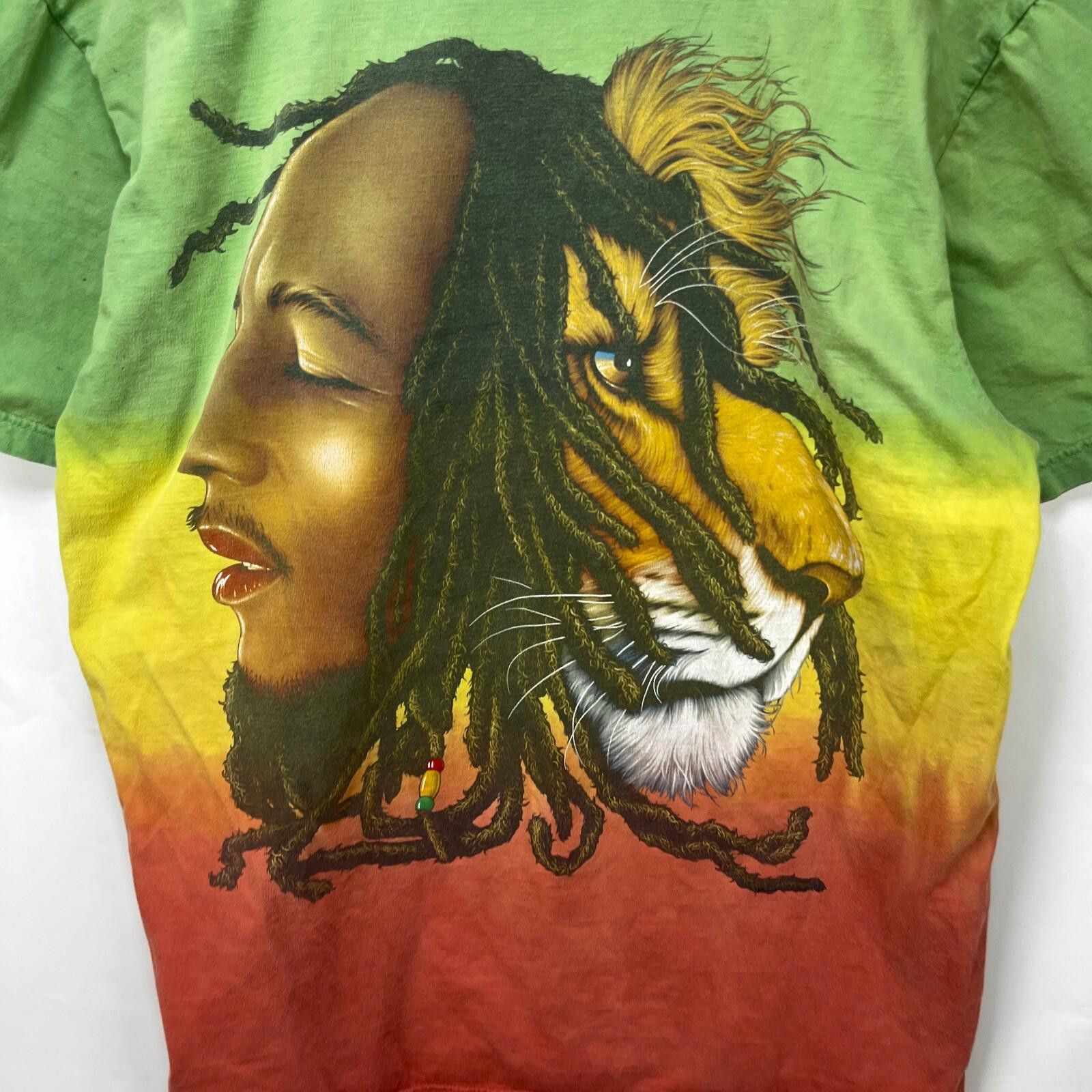 Bob Marley Vintage Bob Marley Double-Sided Rasta Lion T-Shirt Y2K XL Size US XL / EU 56 / 4 - 8 Thumbnail