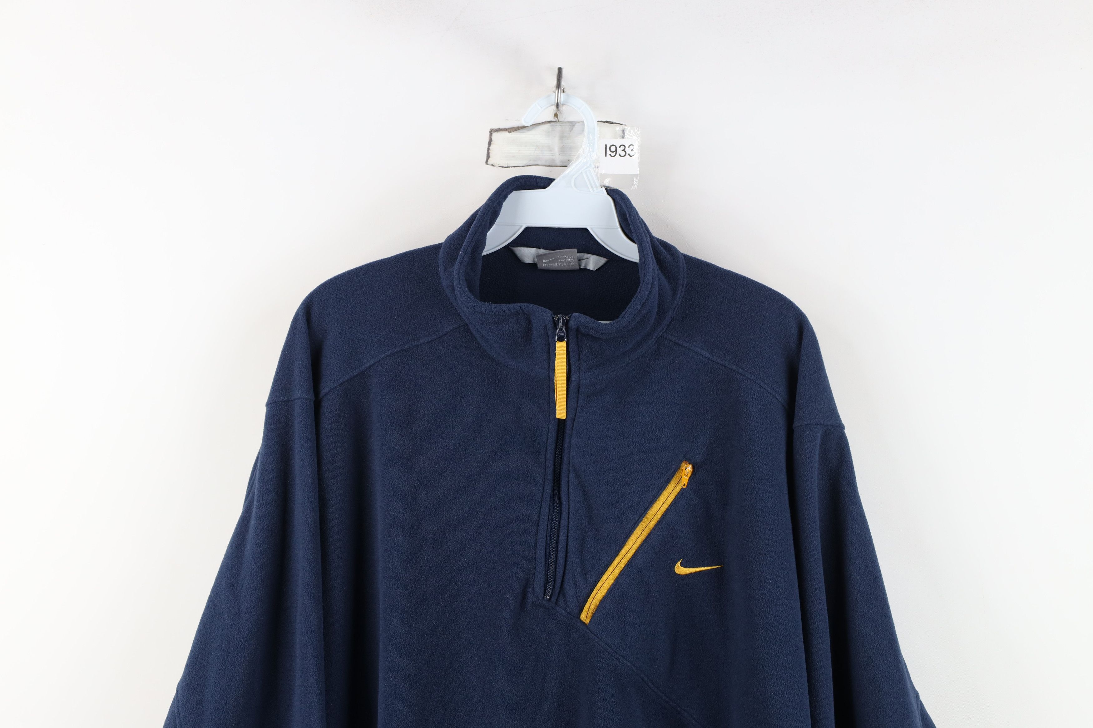 Nike Vintage Nike Scott Mini Swoosh Half Zip Fleece Sweater Size US L / EU 52-54 / 3 - 2 Thumbnail