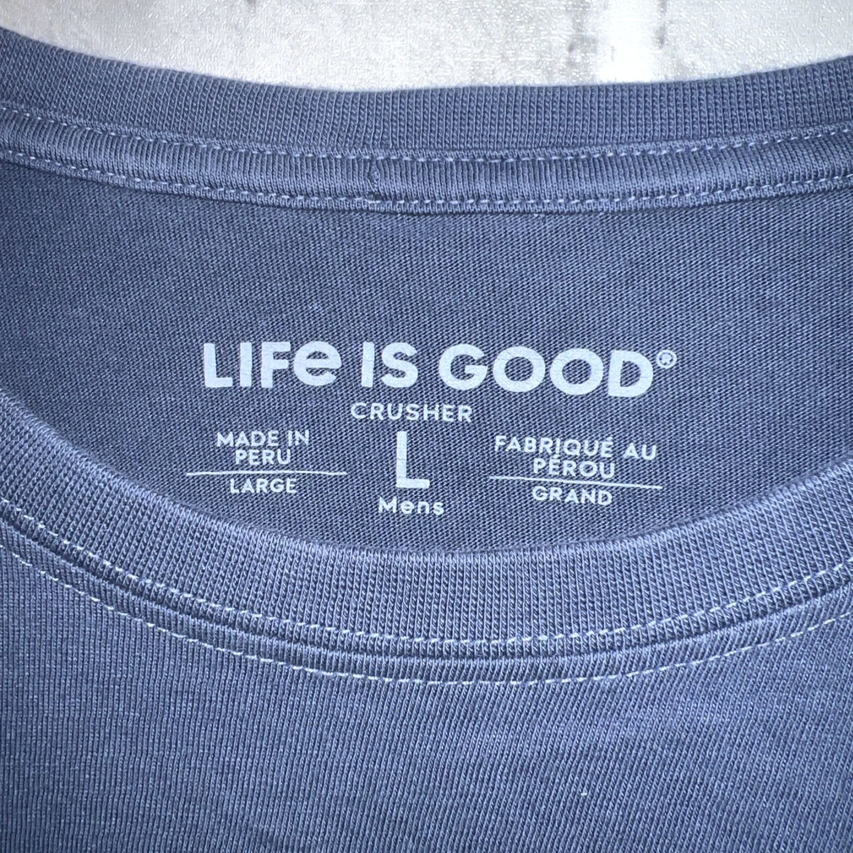 Life is Good Life is Good Crusher T-Shirt Mens Size L Blue Shirt Mens L Size US L / EU 52-54 / 3 - 4 Thumbnail