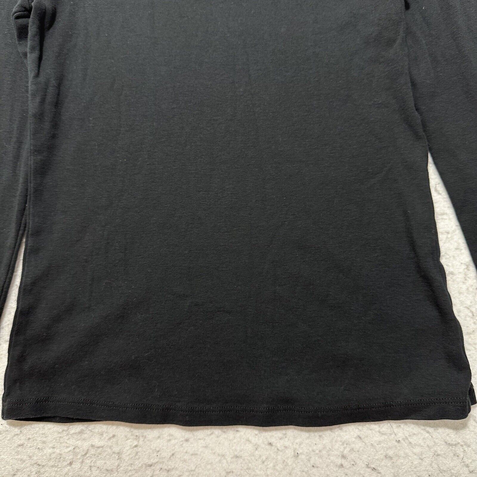 Zara Zara Medium Long Sleeve T Shirt Solid Black Pullover Tee Size M / US 6-8 / IT 42-44 - 5 Thumbnail