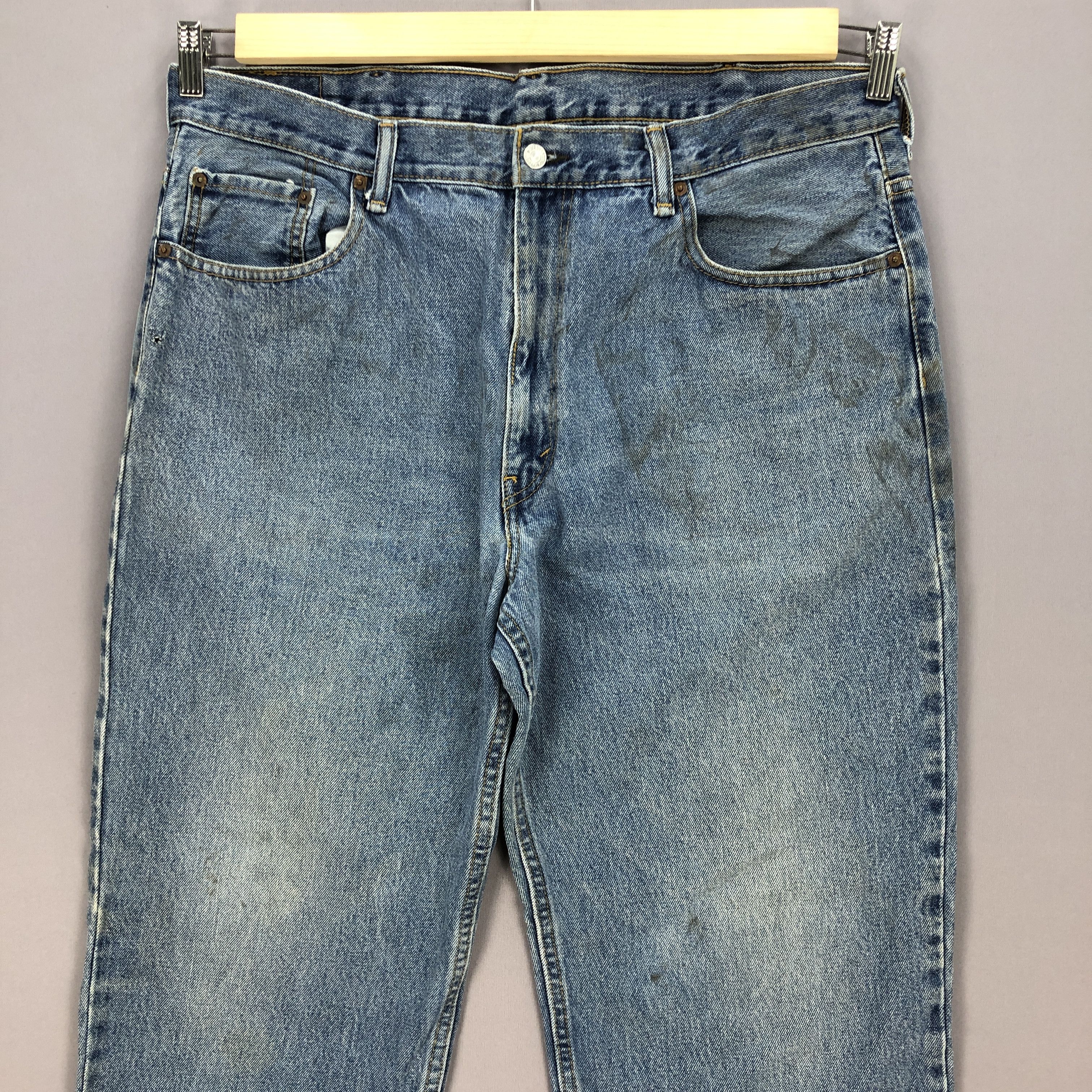Levi's Vintage Levis Dirty Jeans Levis 550 Faded Blue Denim Size US 38 / EU 54 - 3 Thumbnail