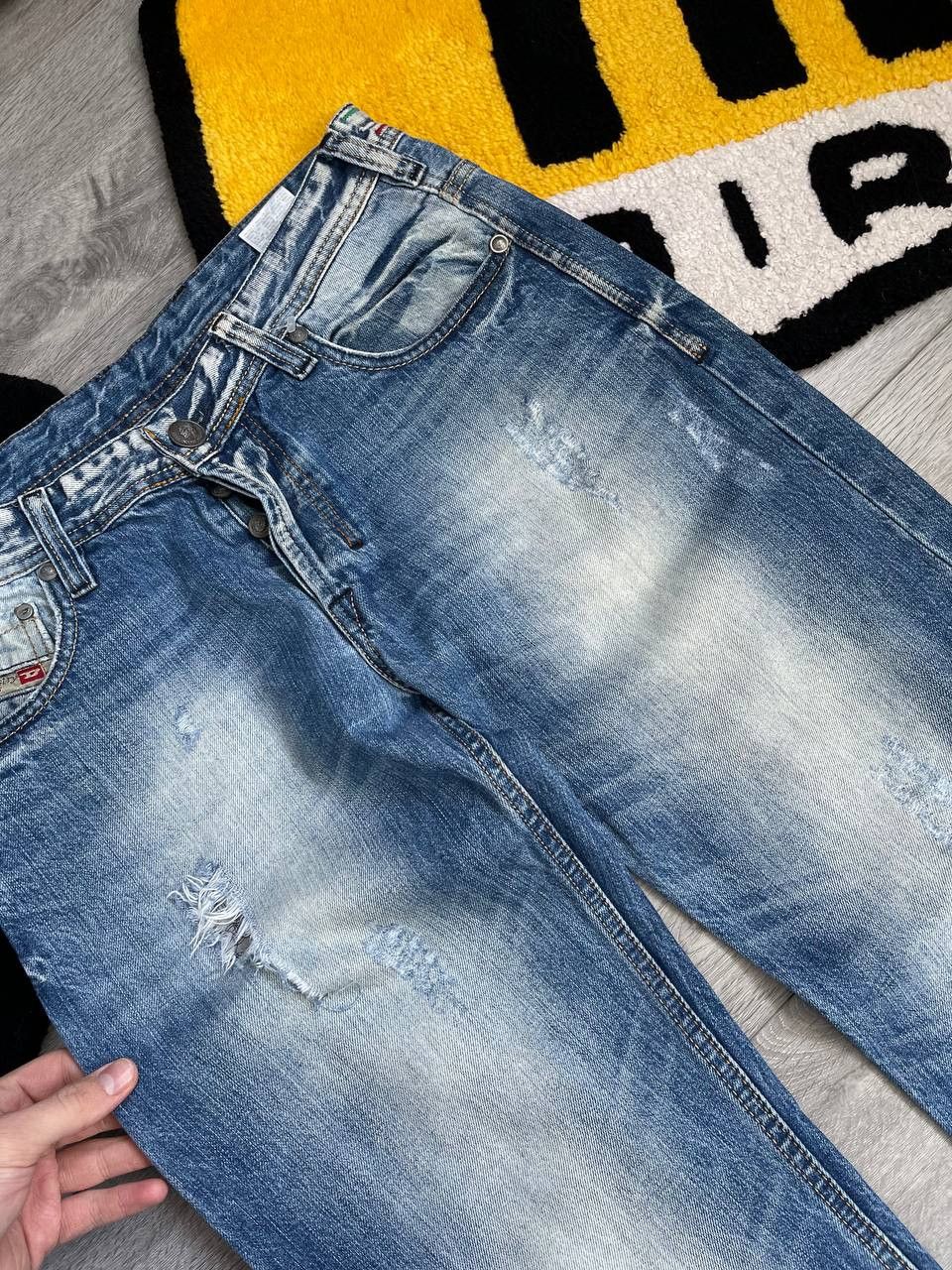 Diesel × Streetwear × Vintage vintage avant garde diesel denim jeans Size US 31 - 13 Thumbnail