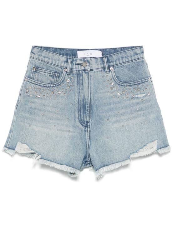 Iro IRO Women Shorts & Burmudas KORRY WP30BLU47 Blue Size 28" / US 6 / IT 42 - 1 Thumbnail