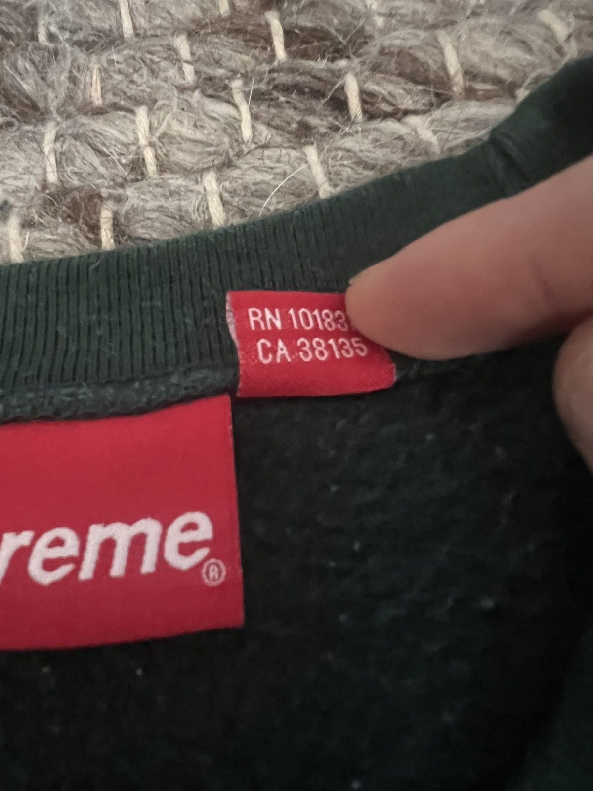Supreme Supreme Crewneck FW22 Pinegreen Size US M / EU 48-50 / 2 - 5 Thumbnail