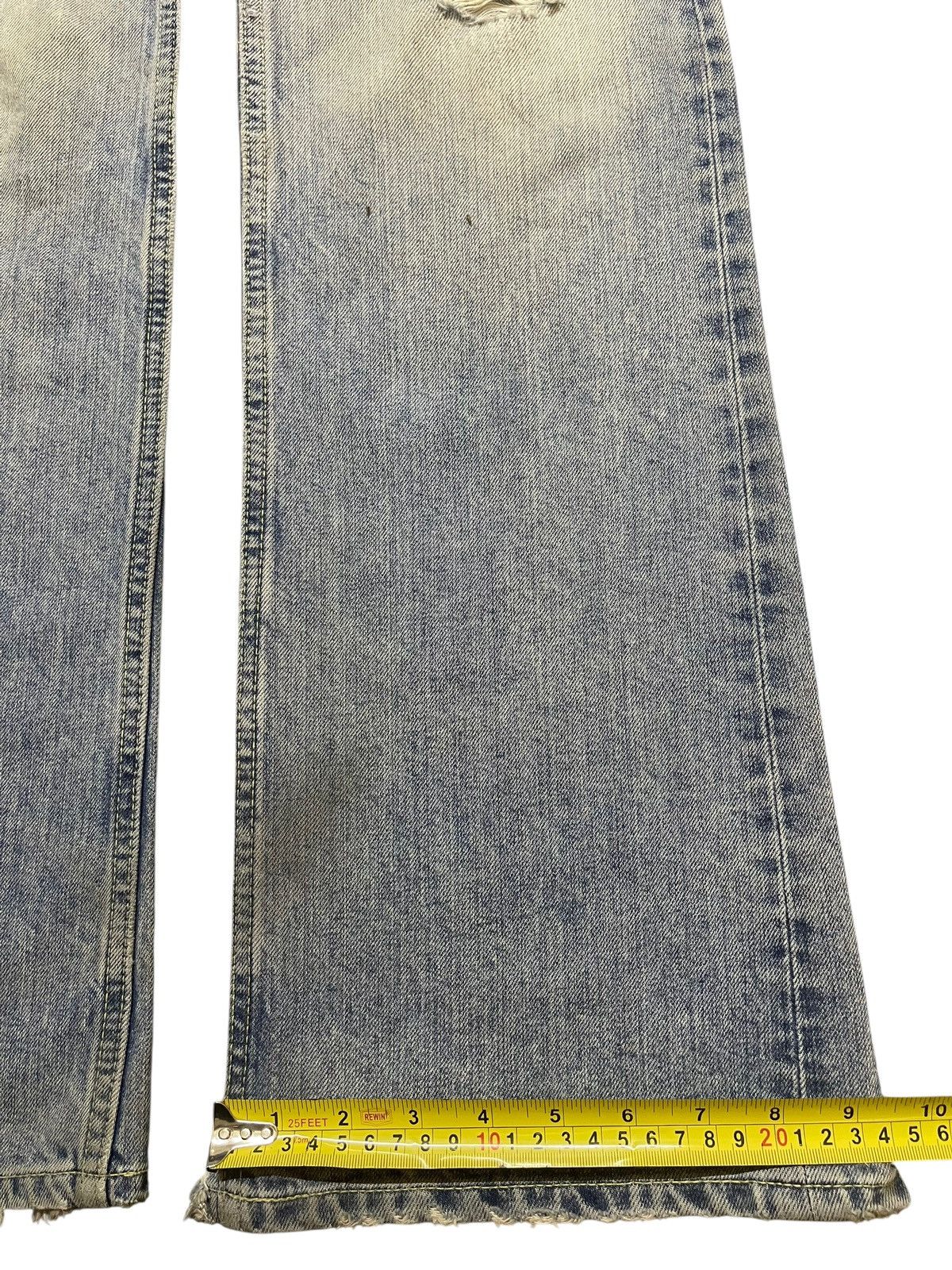 Ego Tripping Vintage Japan Ego Tripping Faded Distressed Flare Jeans Size US 32 / EU 48 - 16 Thumbnail