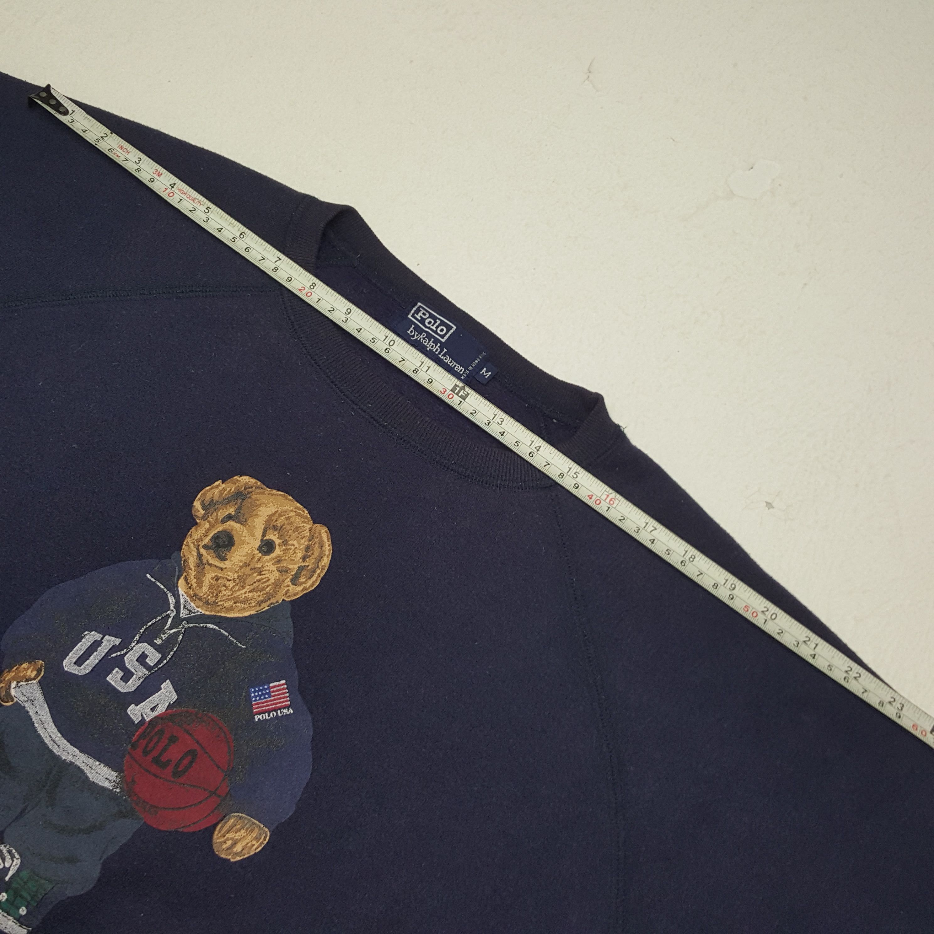 Polo Ralph Lauren × Vintage Vintage Polo Bear By Ralph Lauren Sweatshirt Size US M / EU 48-50 / 2 - 5 Thumbnail