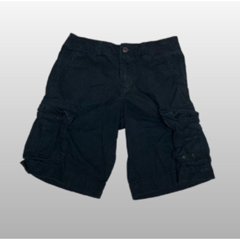 Aeropostale Black Cargo Shorts Aero Men’s Size 29 Utility Pockets Size US 29 - 2 Thumbnail