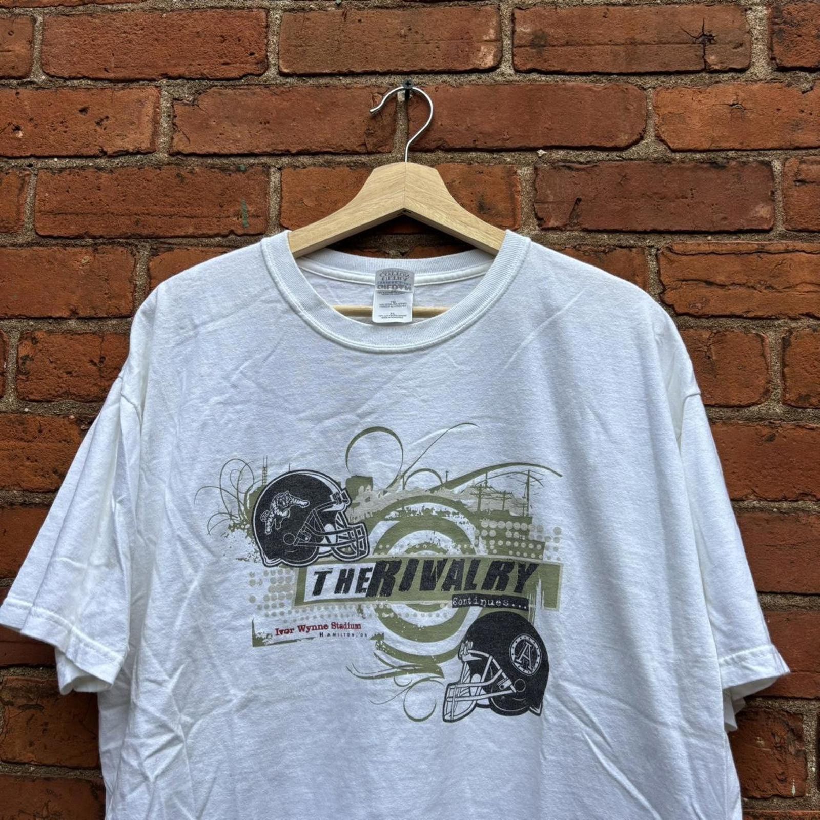 Gildan Vintage Hamilton tiger cats Toronto argonauts t shirt 00s XL Size US XL / EU 56 / 4 - 2 Thumbnail