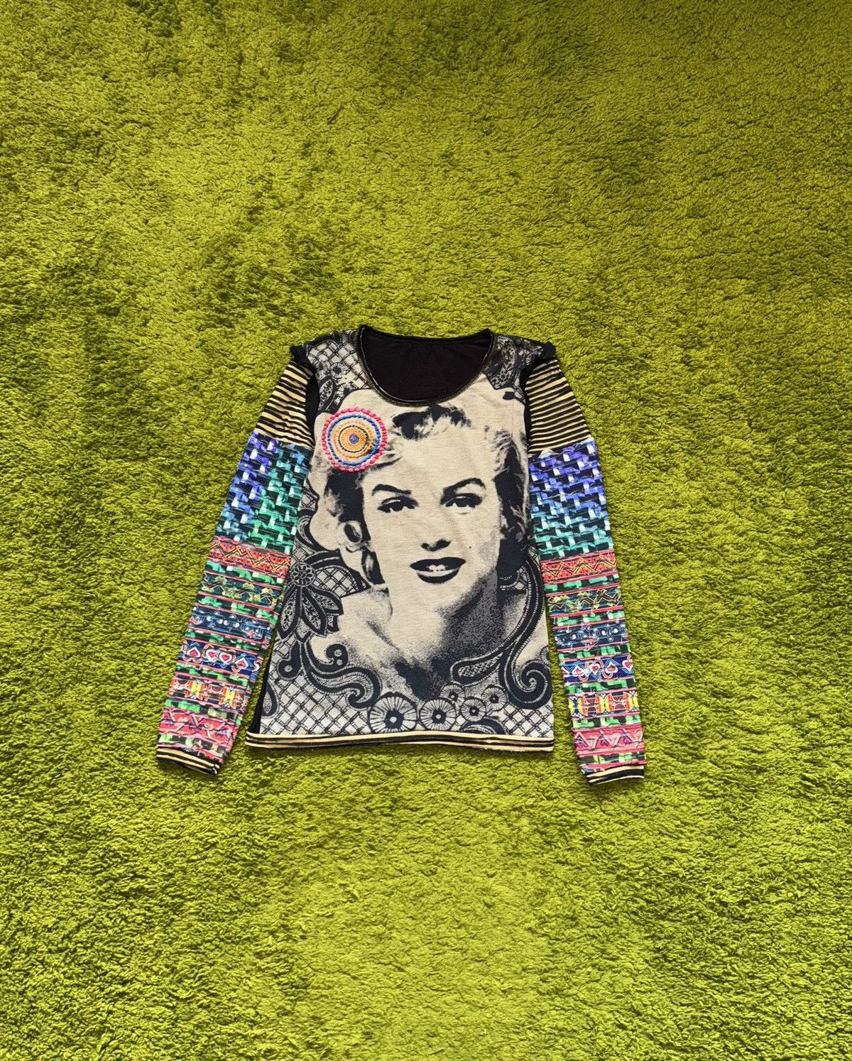 Desigual Desigual x Christian Lacroix 2000s Marilyn Monroe longsleeve Size M / US 6-8 / IT 42-44 - 1 Thumbnail