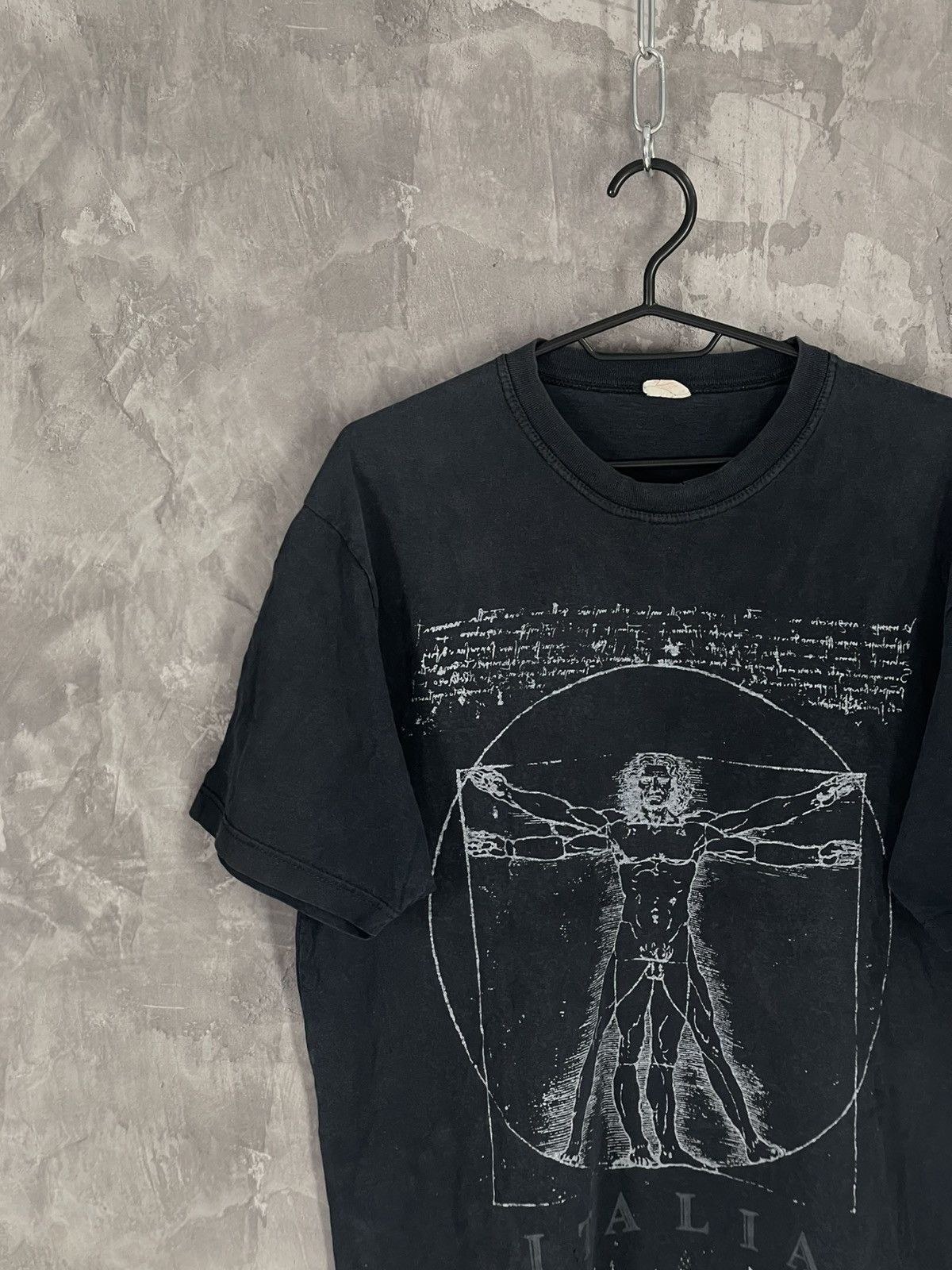 Vintage Leonardo da Vinci Vintage T-Shirt Single Stitch Rare Art Size US XL / EU 56 / 4 - 3 Thumbnail