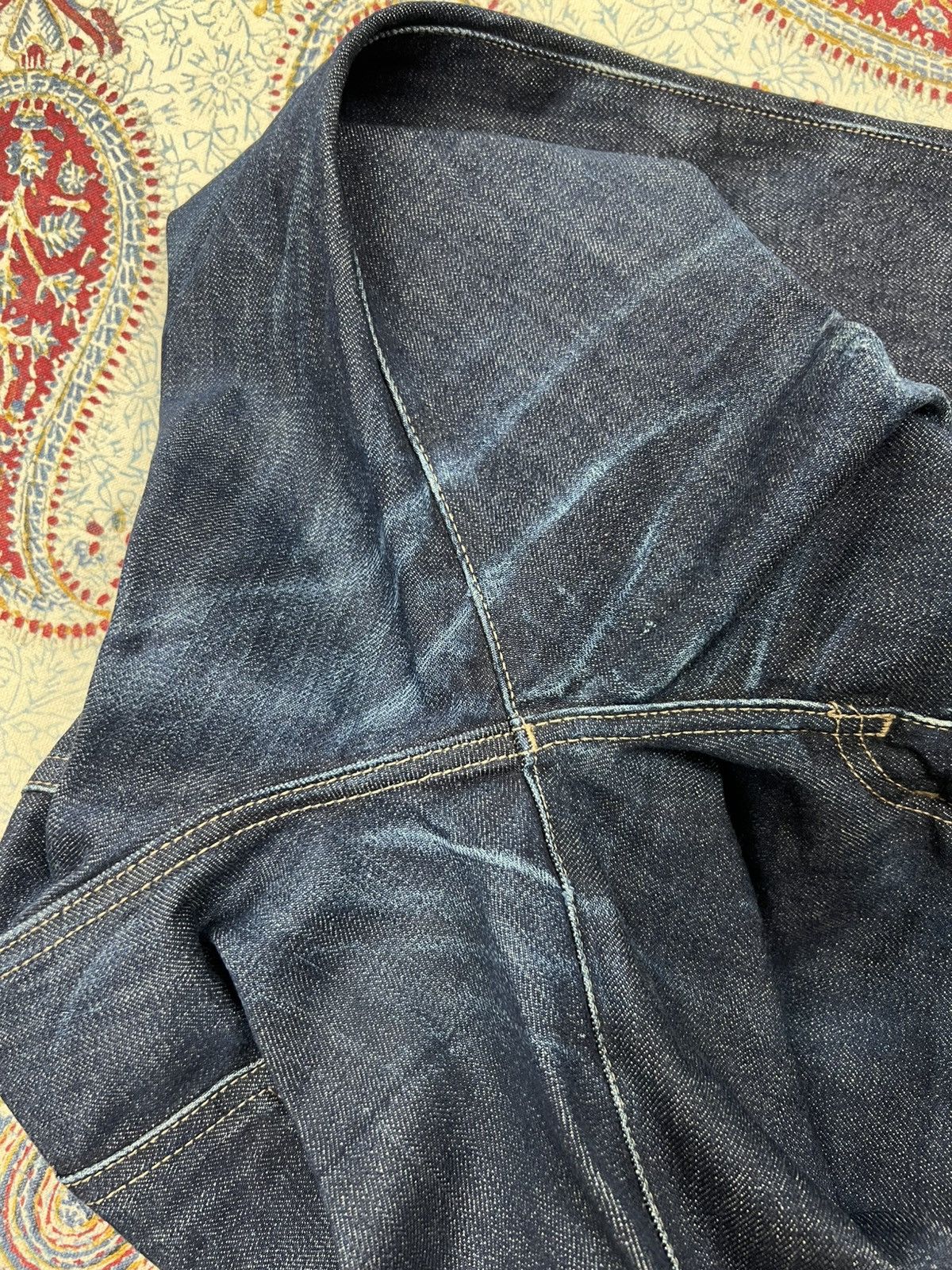 Uniqlo Uniqlo Dirty Distressed Selvedge Denim Size US 31 - 17 Thumbnail
