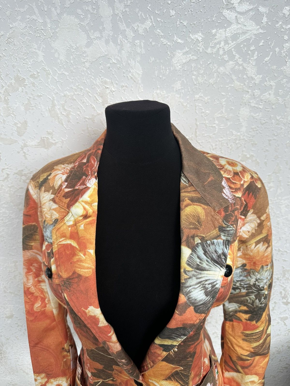 Moschino Moschino Vintage Leave My Plants Alone! Jeans Floral Blazer Size M / US 6-8 / IT 42-44 - 4 Thumbnail