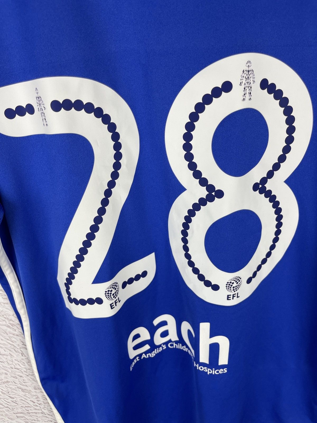Adidas Adidas Ipswich Town 2017 2018 #28 Bru home soccer jersey Size US S / EU 44-46 / 1 - 14 Thumbnail