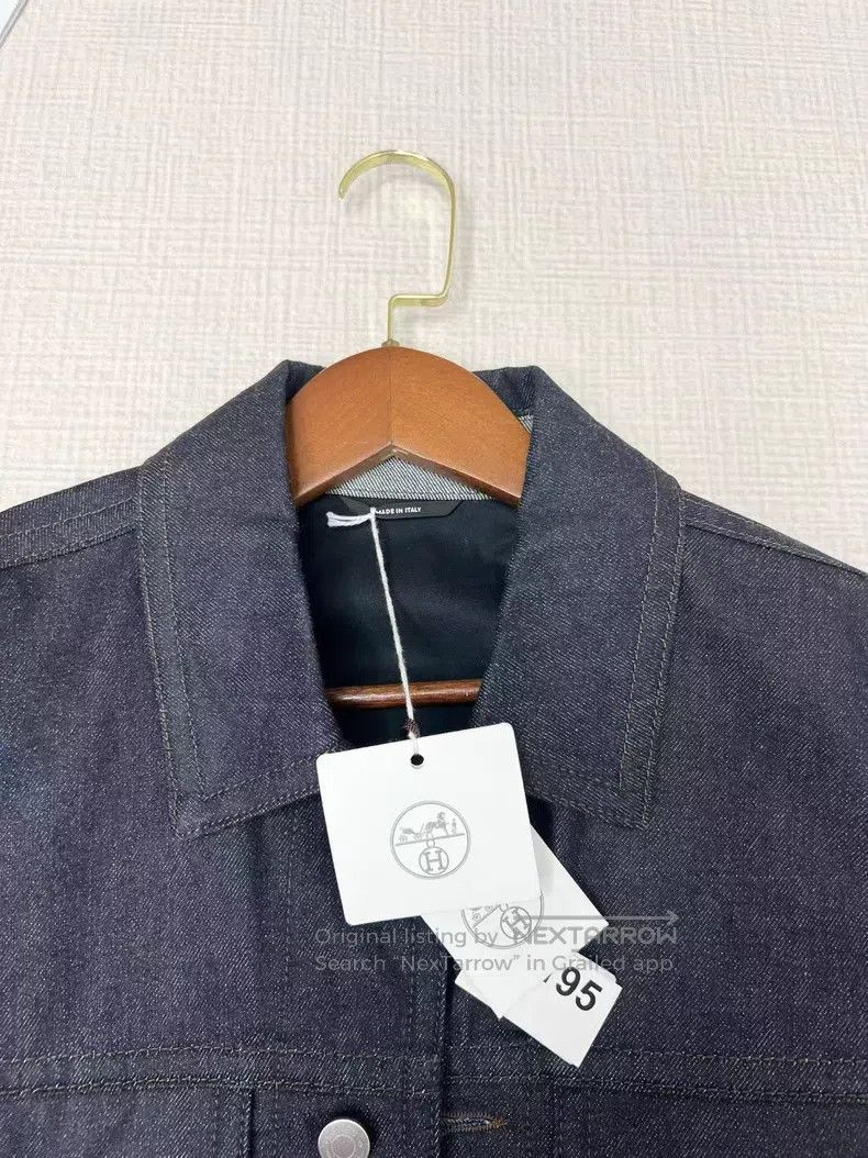 Hermes Hermes Spring/Summer 2023 floral embroidered denim jacket Size US M / EU 48-50 / 2 - 3 Thumbnail