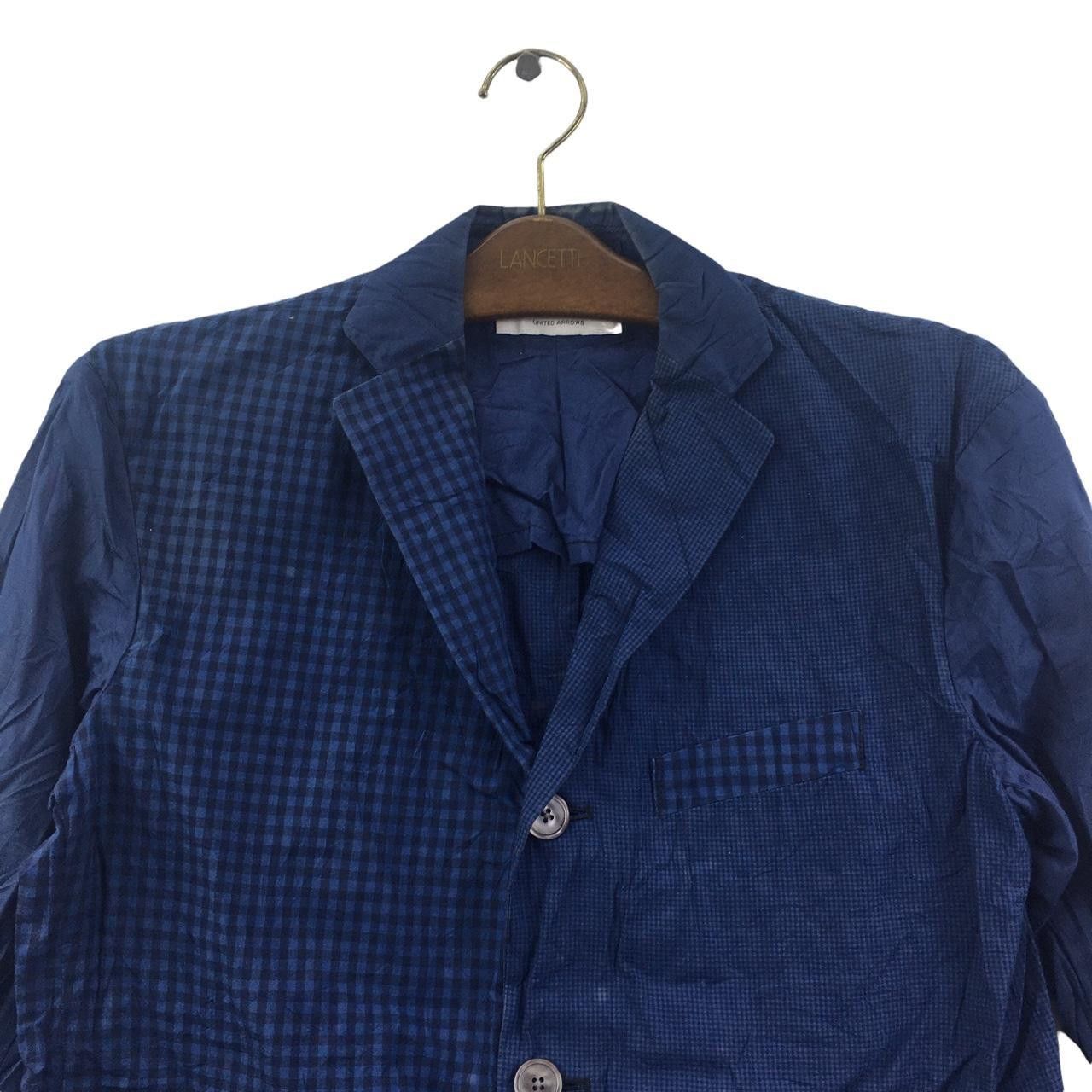United Arrows Vtg 90’ UNITED ARROWS JAPAN Blue Cardigan Jacket Blouse Size S / US 4 / IT 40 - 2 Thumbnail