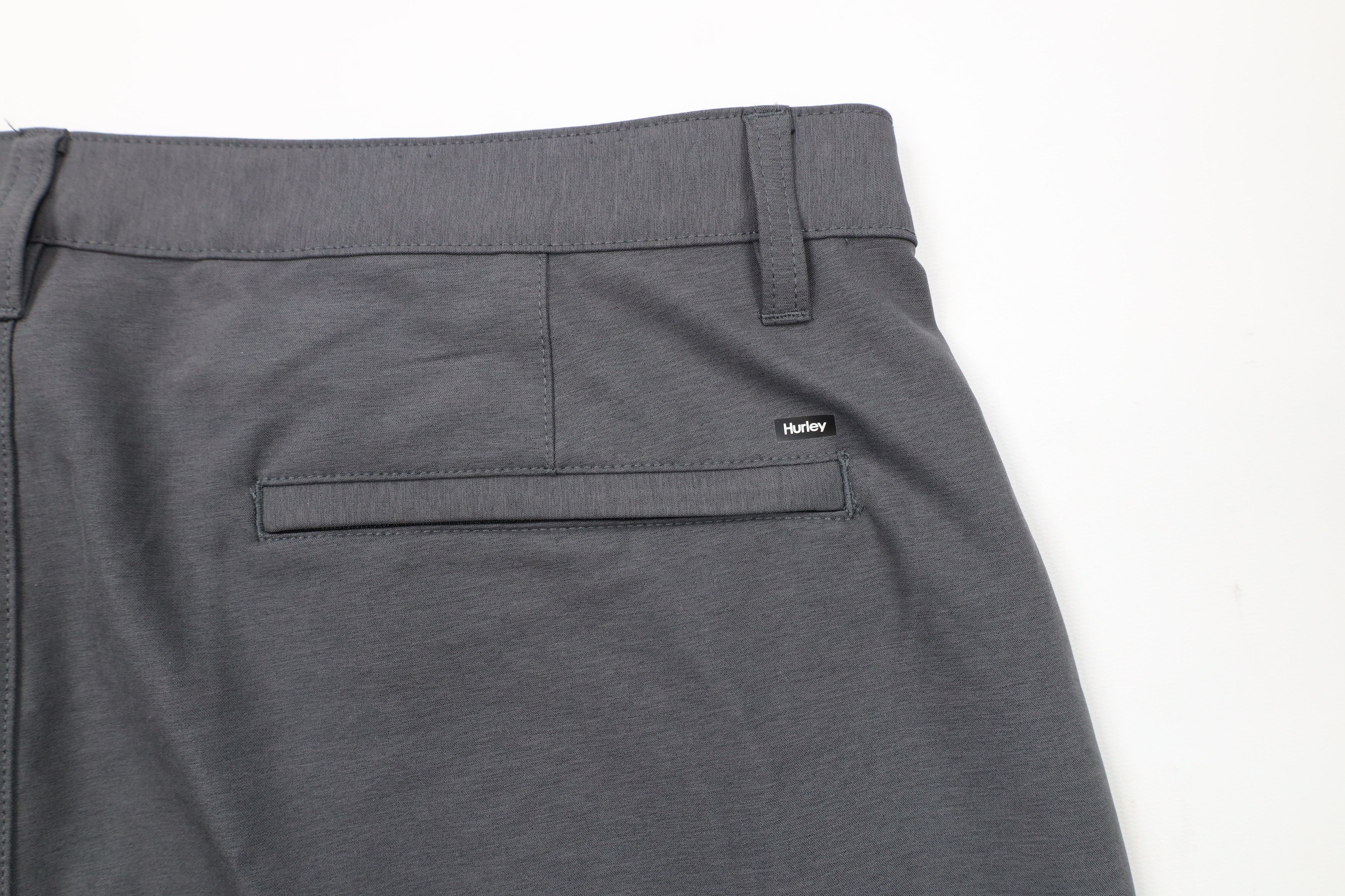 Hurley × Vintage Hurley Spell Out Reflective Logo Stretch Shorts Heather Gray Size US 38 / EU 54 - 12 Thumbnail
