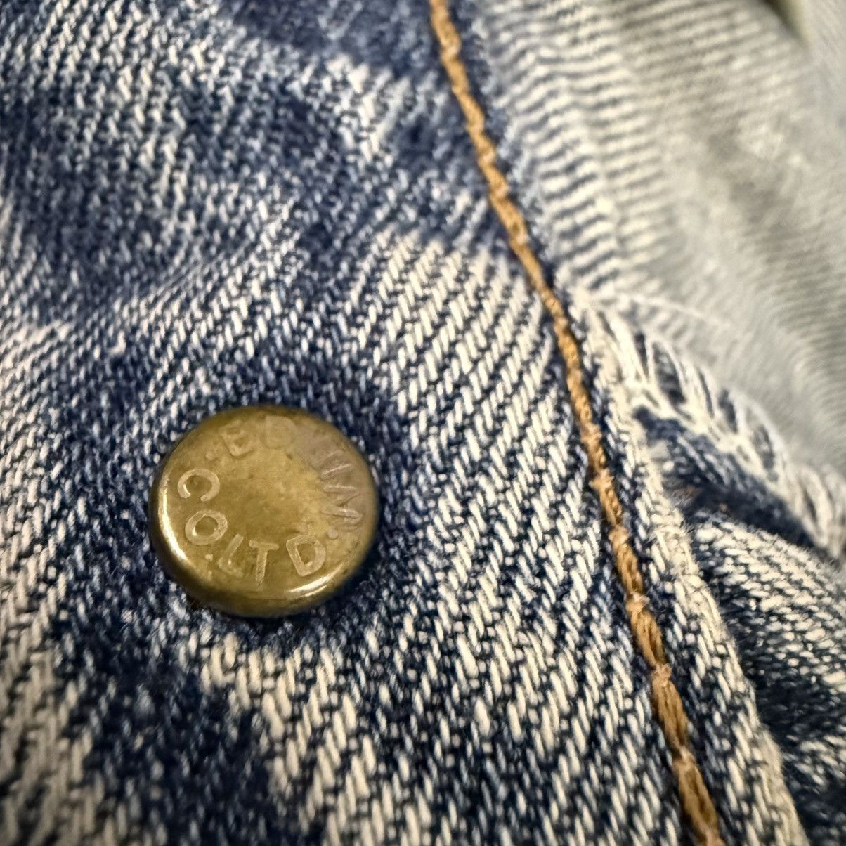 Japanese Brand Vintage Edwin 503 Regular Mid Wash Whiskering Denim Size US 29 - 14 Thumbnail