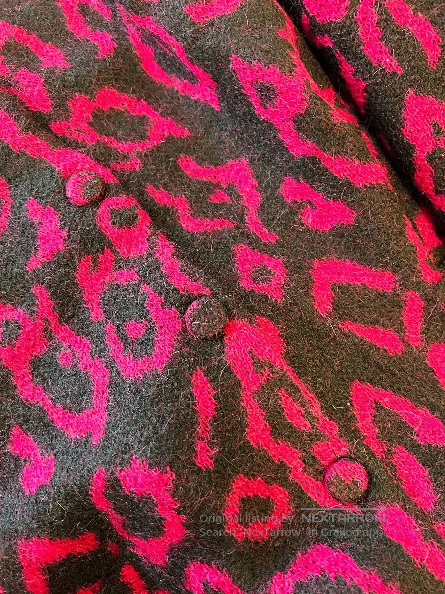Saint Laurent Paris Saint Laurent Pink Mohair Blend Cardigan. Size M / US 6-8 / IT 42-44 - 3 Thumbnail