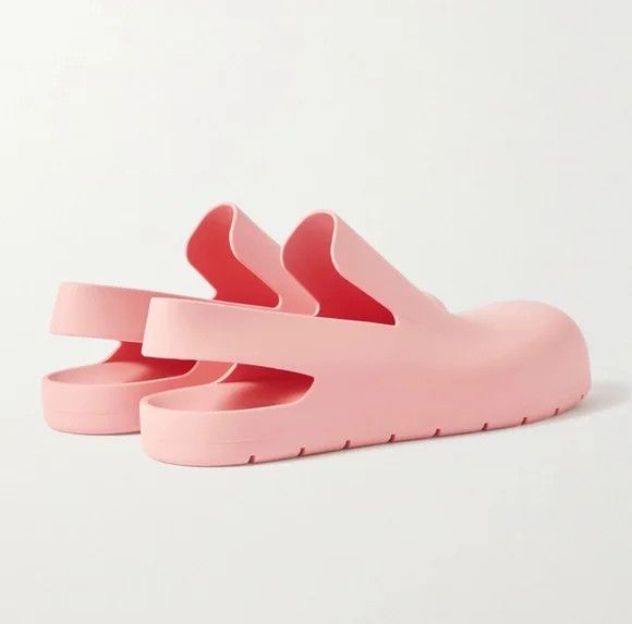 Bottega Veneta o1y0725 Rubber Mules in Light Pink Size US 9 / IT 39 - 2 Thumbnail