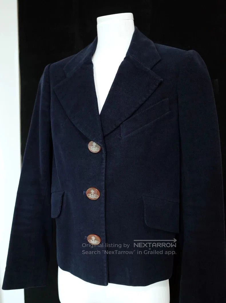 Vivienne Westwood Vivienne Westwood Velvet Blazer Coat Size S / US 4 / IT 40 - 1 Thumbnail