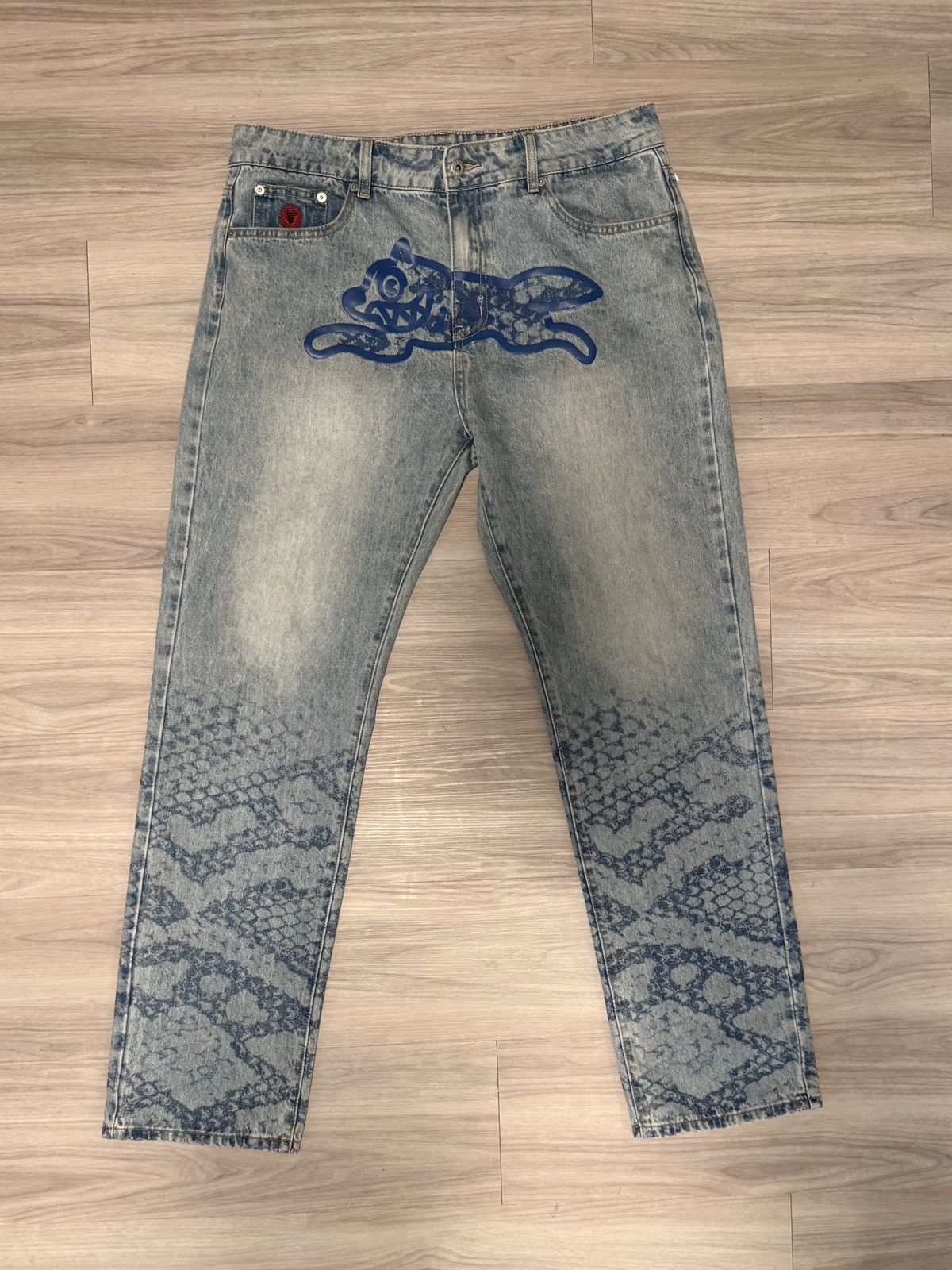 Icecream ICECREAM Snake Print Denim Jeans Size US 34 / EU 50 - 1 Thumbnail