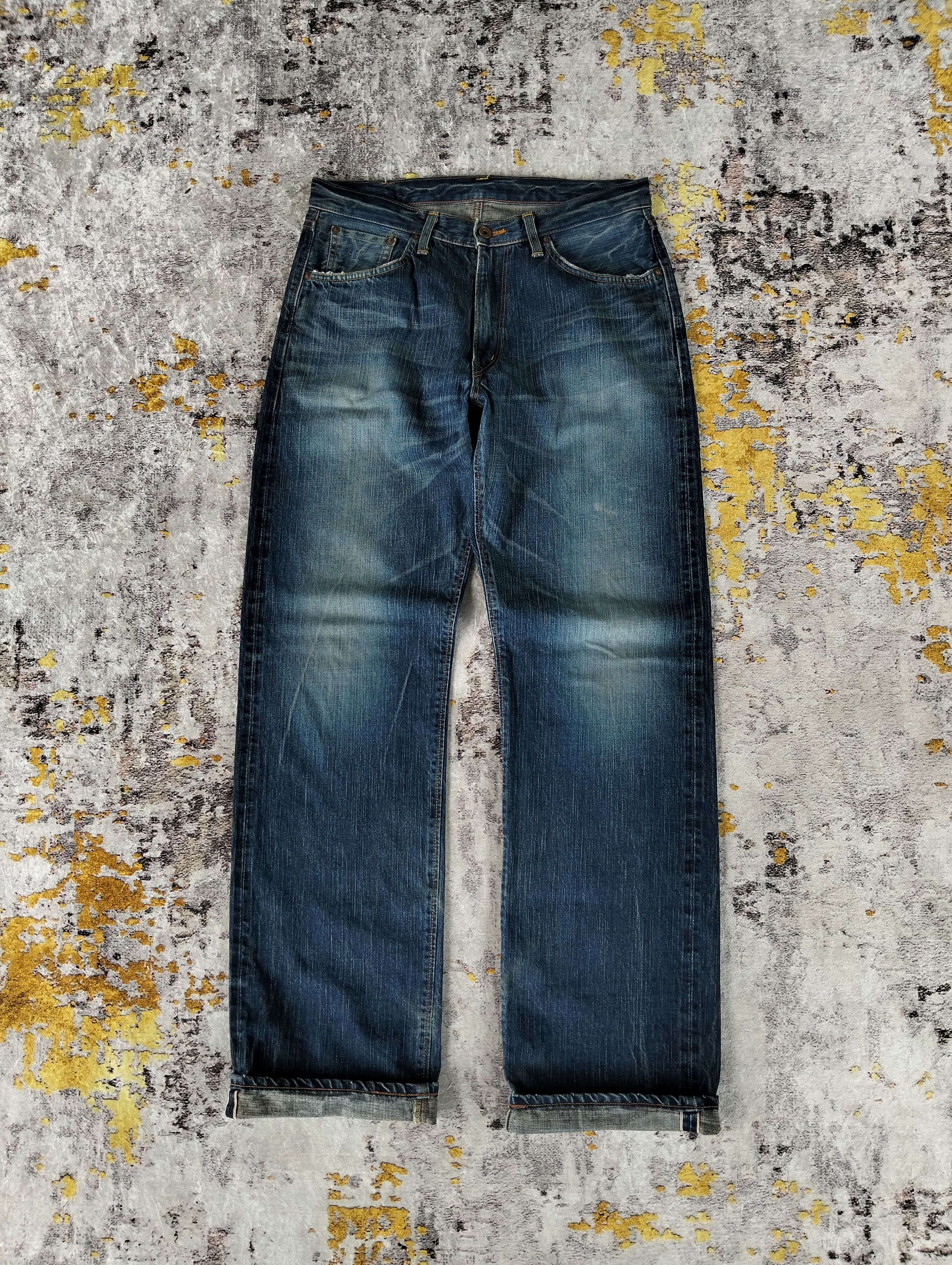 EDWIN５０５X Edwin Vintage Edwin 505zx Japan Red Line Selvedge Denim Jeans