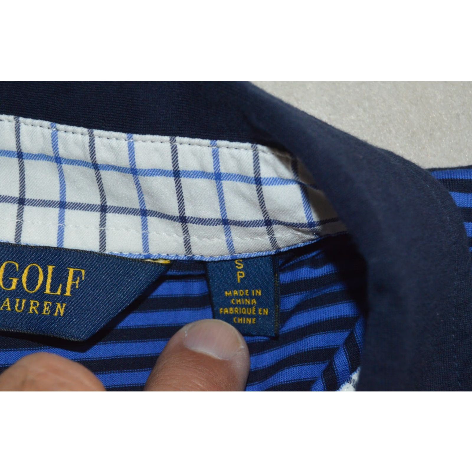 Ralph Lauren Ralph Lauren Polo Golf Polo Shirt Blue Stripe Small Adult Men Polo Shirt Blue Stripe Small Size US S / EU 44-46 / 1 - 5 Thumbnail