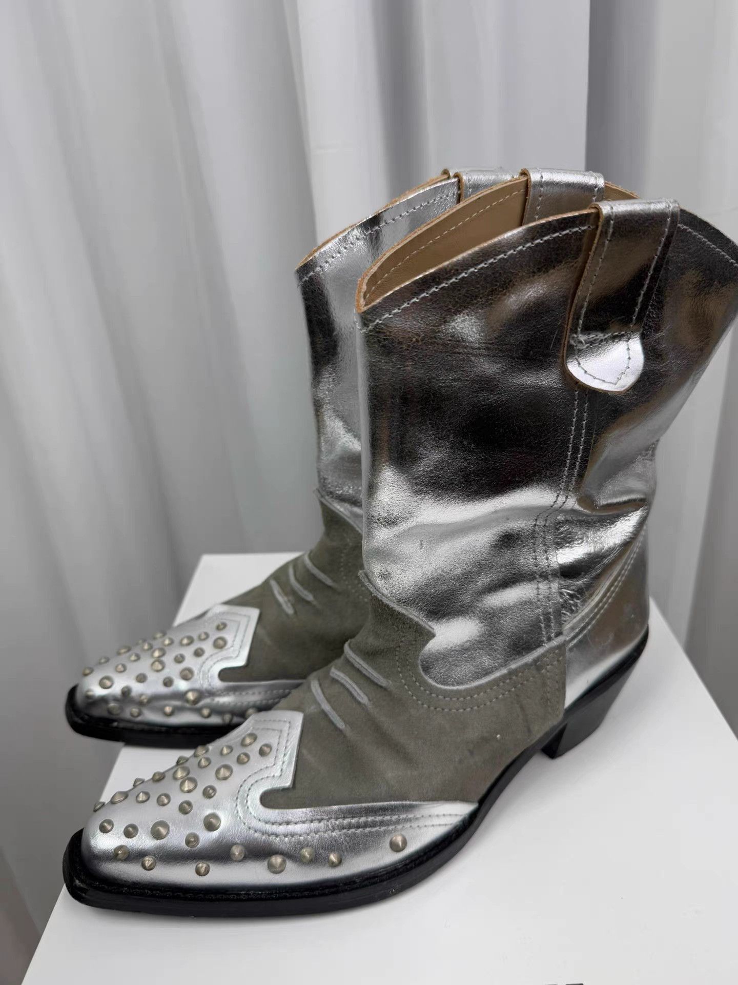 Junya Watanabe Junya watanabe Studded Silver Boots K20 Size US 9 / EU 42 - 3 Thumbnail