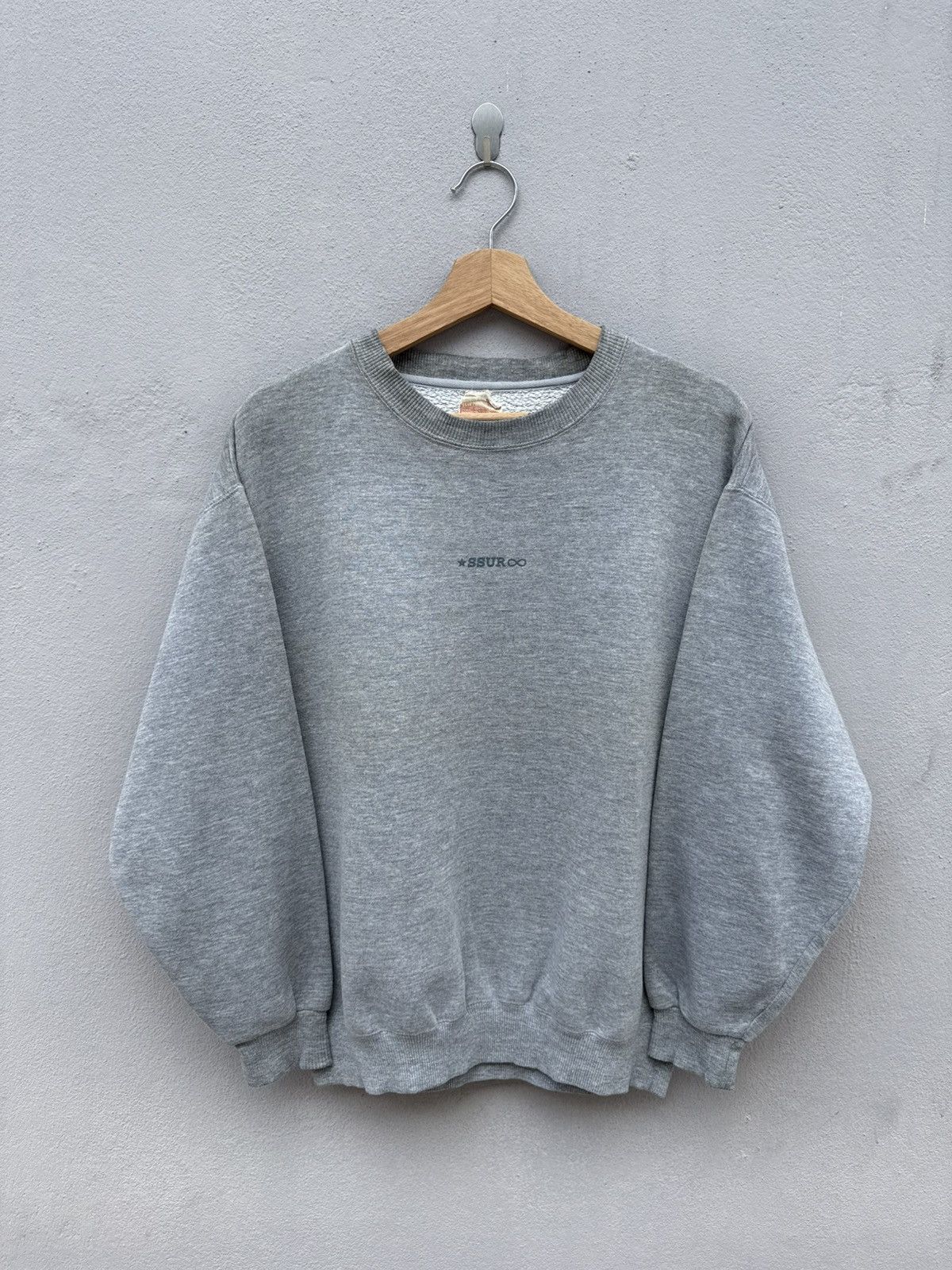 SSUR 💥RARE💥 Vintage 90’s SSUR Rebel Ape Heather Gray Sweatshirt Size US L / EU 52-54 / 3 - 3 Thumbnail