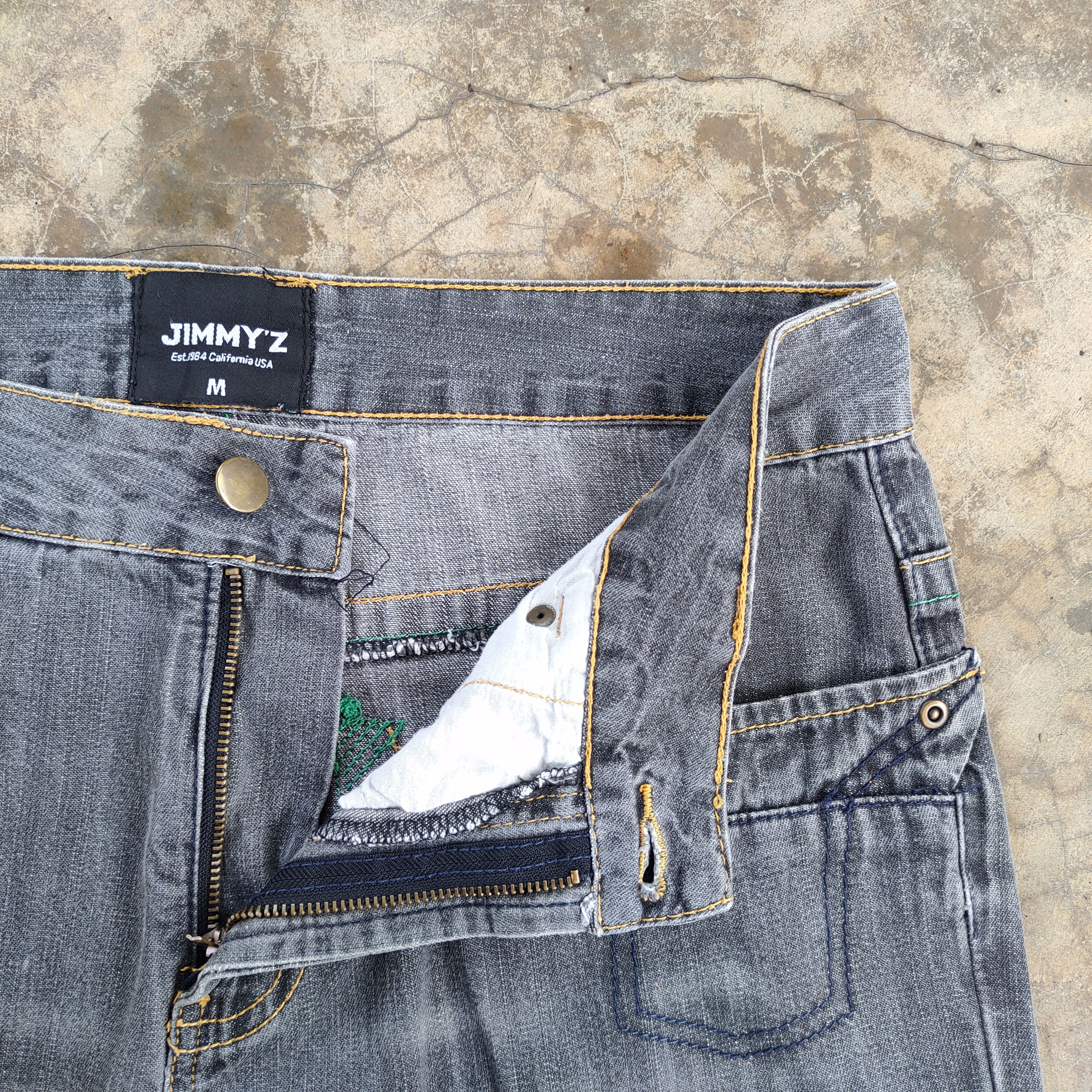 Jimmy Taverniti W32 VINTAGE JIMMY'Z FADED BLACK JEANS DENIM PANTS Size US 32 / EU 48 - 8 Thumbnail
