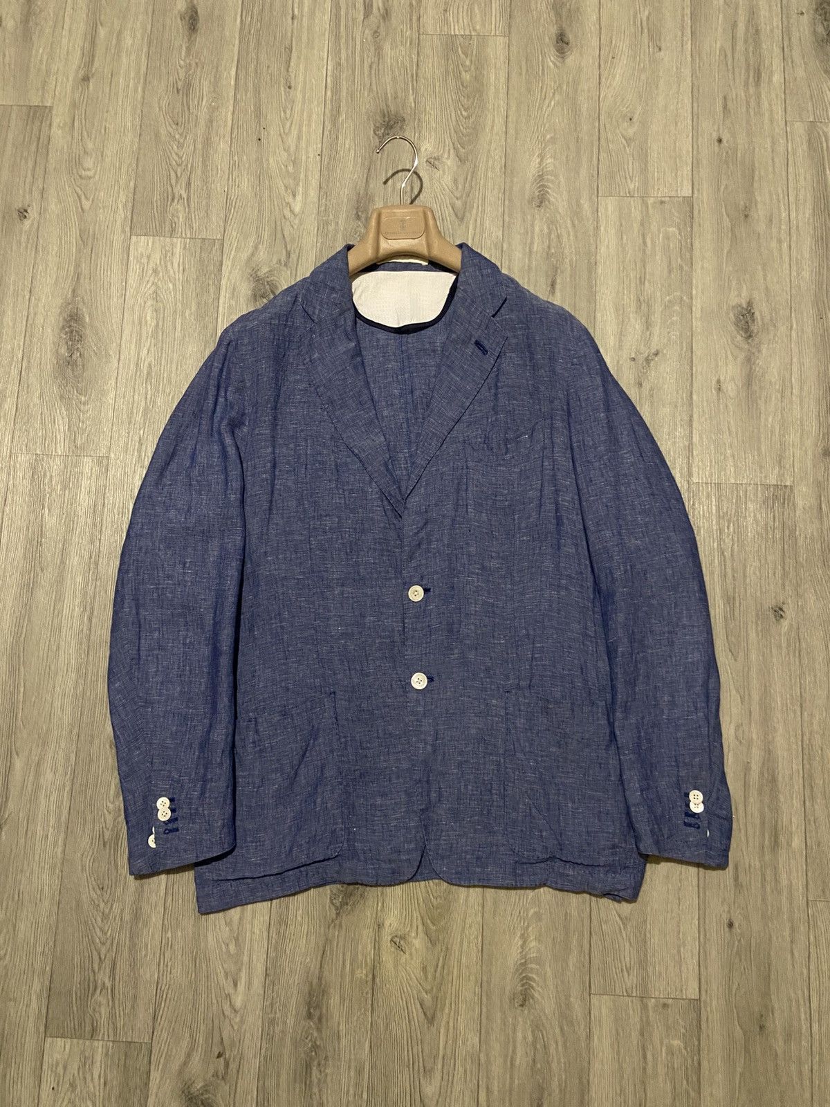 Corneliani Corneliani ID Blazer Jacket Blue Mens Size 54 6 R Size 54R - 9 Thumbnail