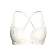 Wolford NWT Wolford Rachel Pinstripe Lace Back Push-Up Bra Ecru Whit Size ONE SIZE - 1 Thumbnail