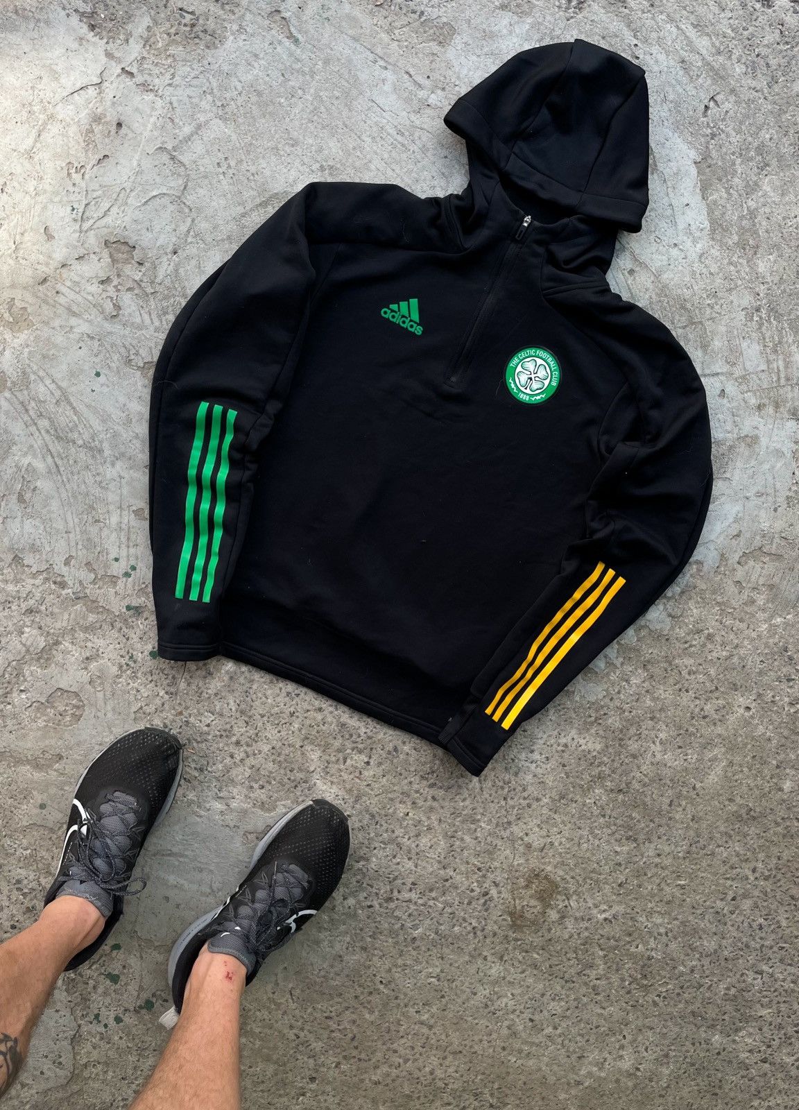 Vintage Celtic Football Adidas Soccer Hoodie Jersey Blokecore Y2K ⚽️ Size US S / EU 44-46 / 1 - 1 Thumbnail
