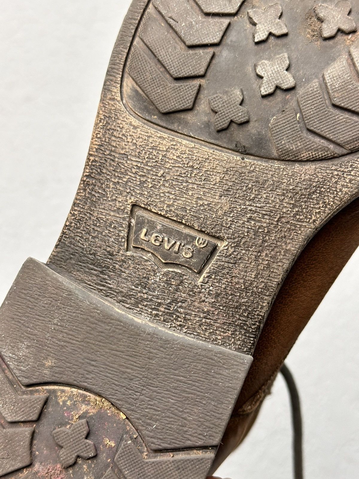14th Addiction Combat Levi’s brown leather boots vintage Guidi Handmade GOA Size US 11 / EU 44 - 11 Thumbnail