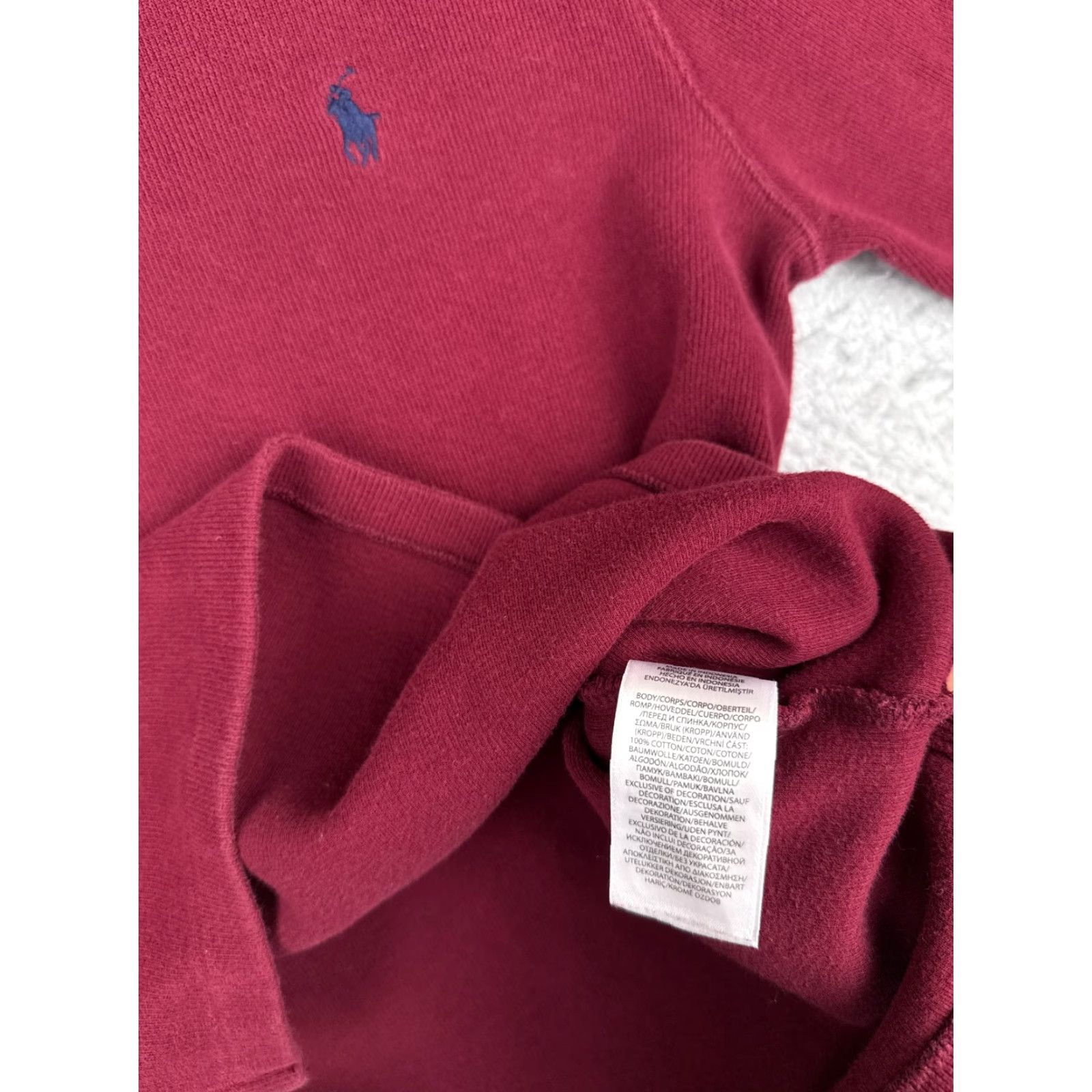 Ralph Lauren Polo Ralph Lauren Sweater Adult Medium Red 1/4 Zip Mock Neck Long Sleeve Shirt Mens Regular Size US M / EU 48-50 / 2 - 7 Thumbnail