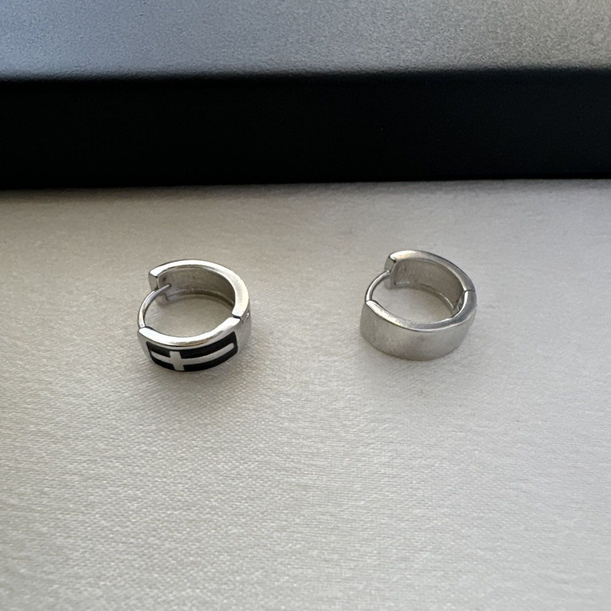 Other 12mm Cross Hoop Earrings for Men Women,Hip Hop Unisex Style Size ONE SIZE - 3 Thumbnail
