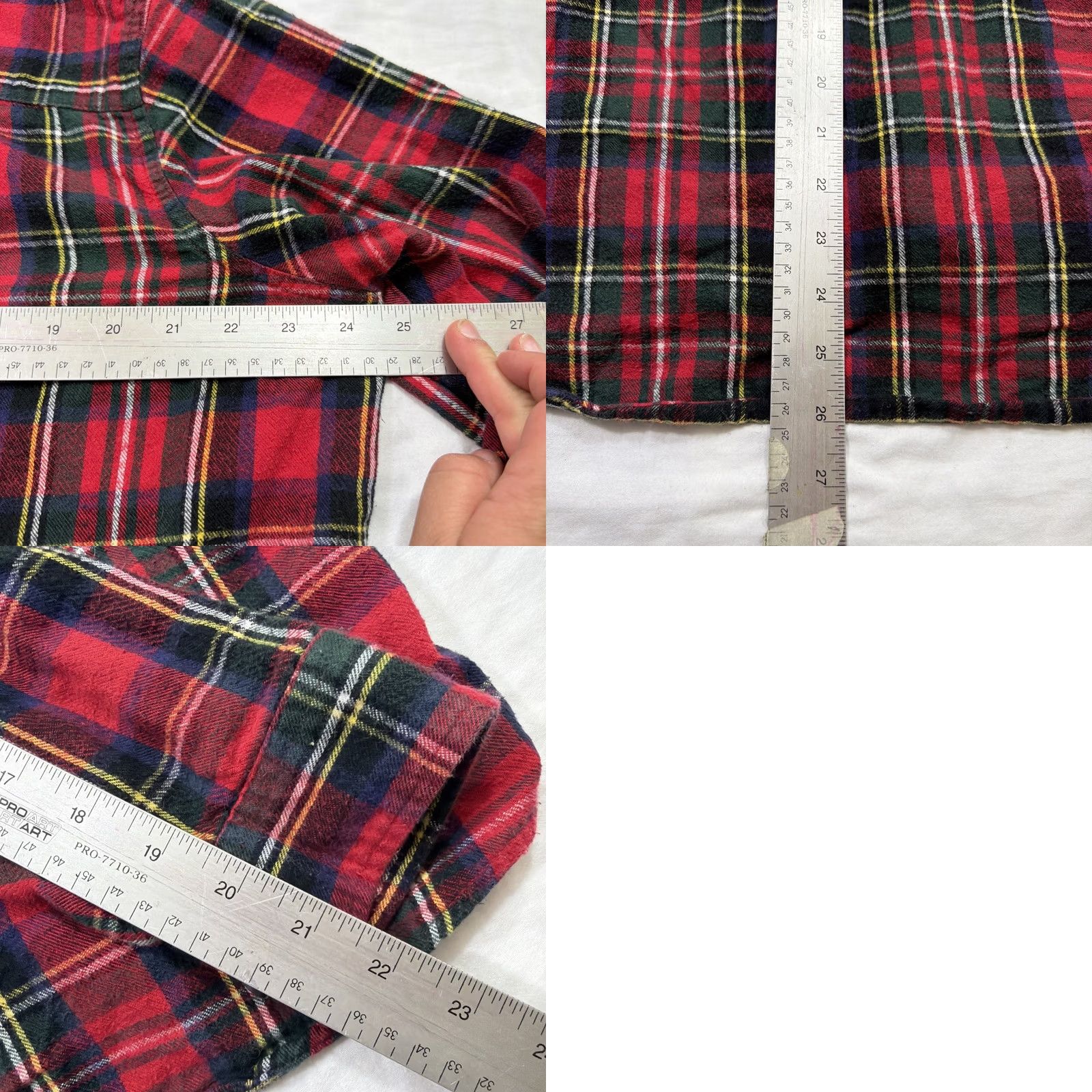 Vintage LL BEAN Scotch Plaid Flannel Shirt Relaxed Fit Women's 1X Holiday Christmas Red Plaid Button-Up Pockets Casual Shirt Size XL / US 12-14 / IT 48-50 - 9 Thumbnail
